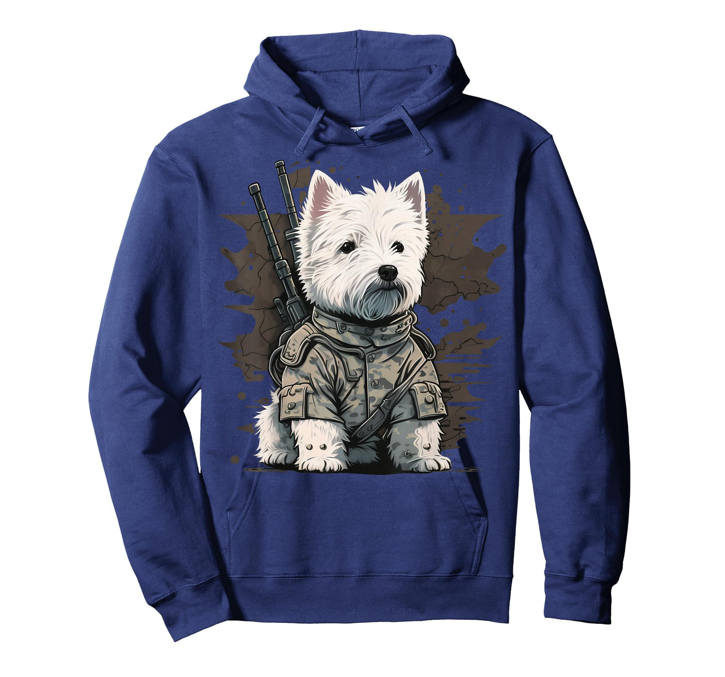 Soldier West Highland White Terrier Army Military Westie T-Shirt