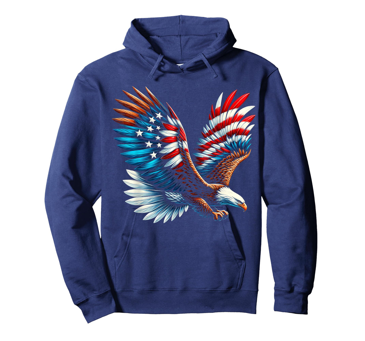 Bald Eagle & Patriotic American Flag 4th Of July T-Shirt