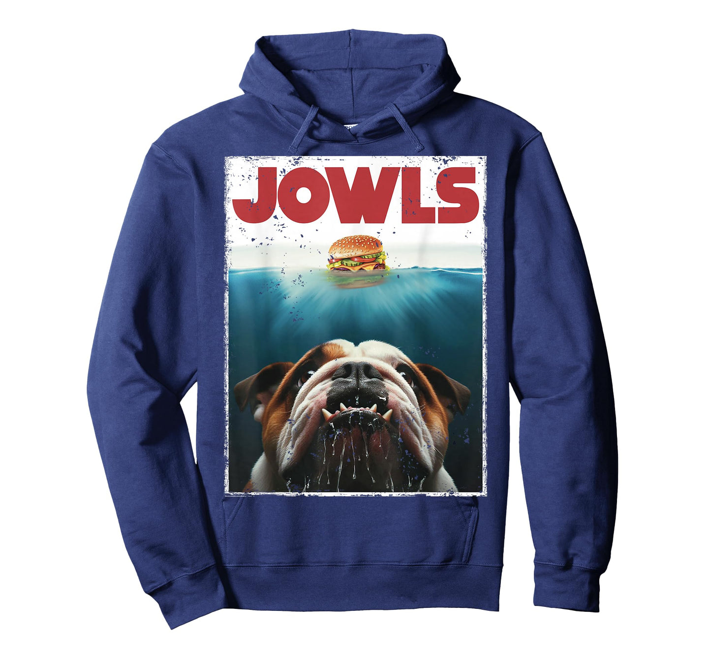 Funny English Bulldog Jowls Burger Bully, Dog Mom, Dog Dad T-Shirt