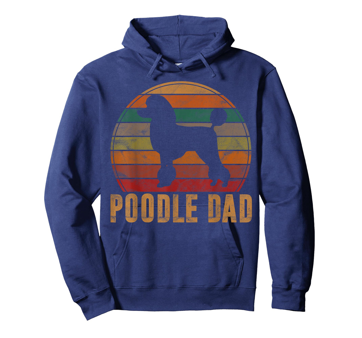 Retro Poodle Dad Dog Owner Pet Poodle Father T-Shirt