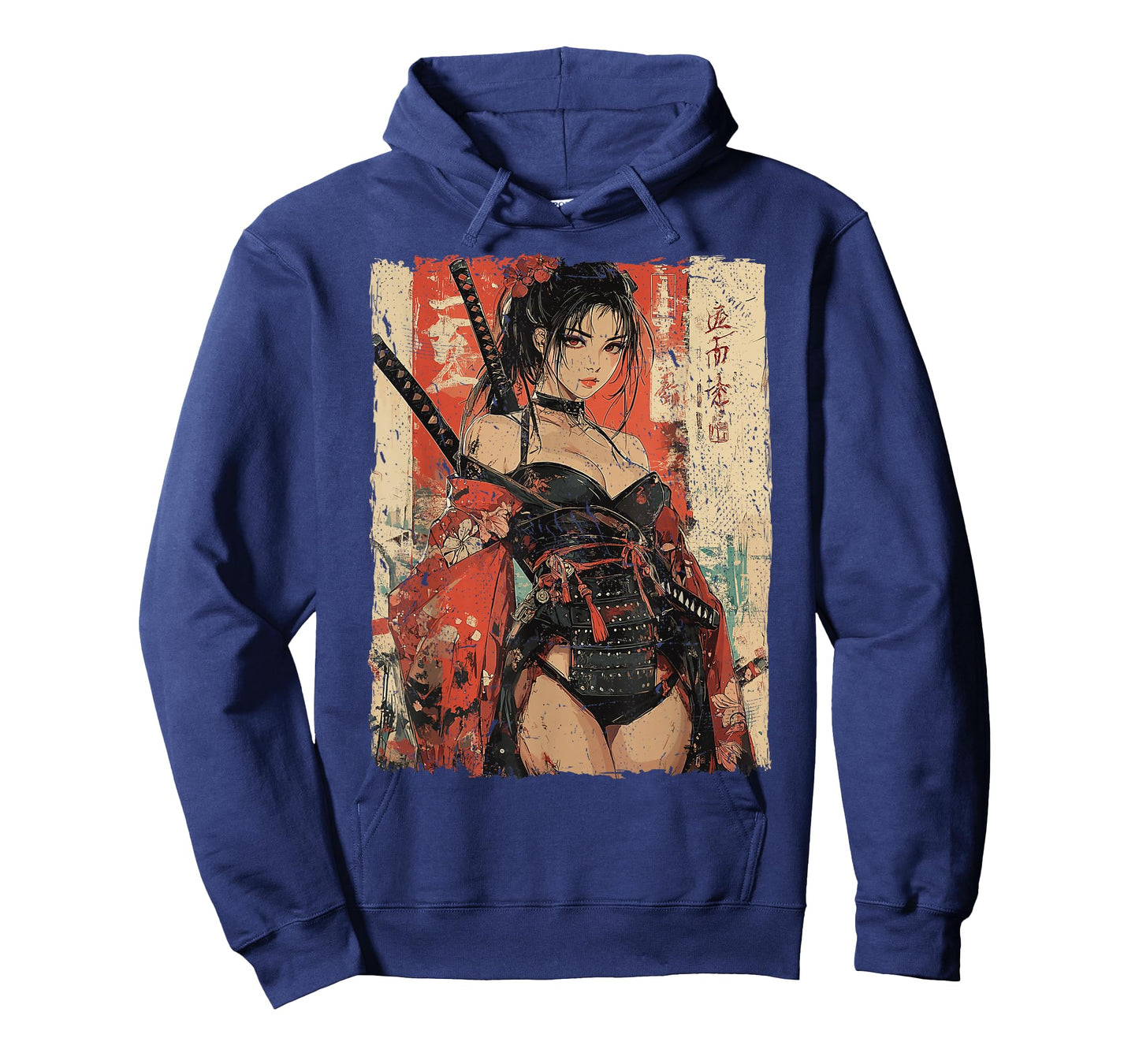 Samurai Warrior Waifu Girl Japanese Ukiyo-e Manga Samurai T-Shirt