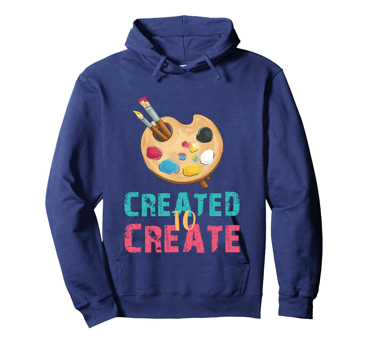 Art Teacher Created Art Palette Brush Artist Art Student Long Sleeve T-Shirt