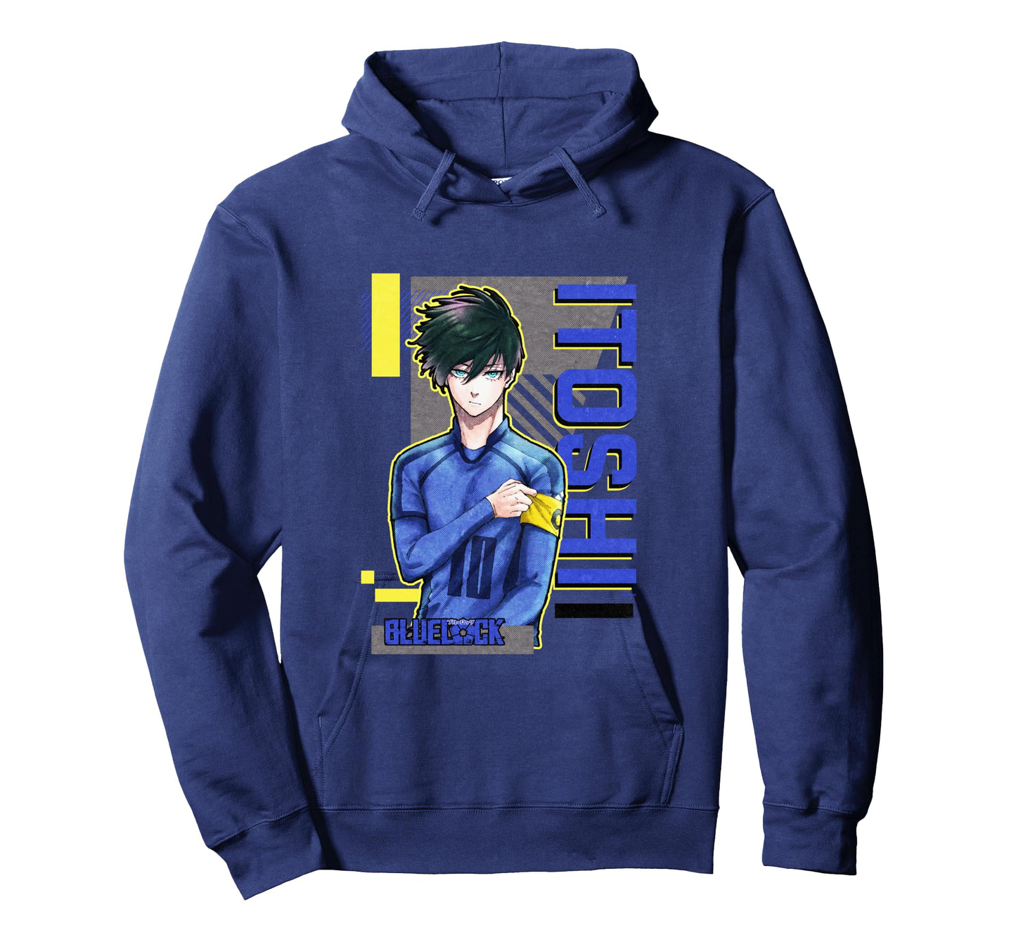 Blue Lock Rin Itoshi The Captain Big Chest Neon Portrait Long Sleeve T-Shirt