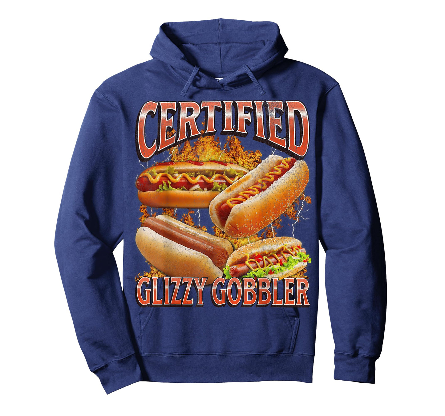 Glizzy Gobbler Funny Wiener Hot Dog Meme Bootleg Graphic T-Shirt for Men Women