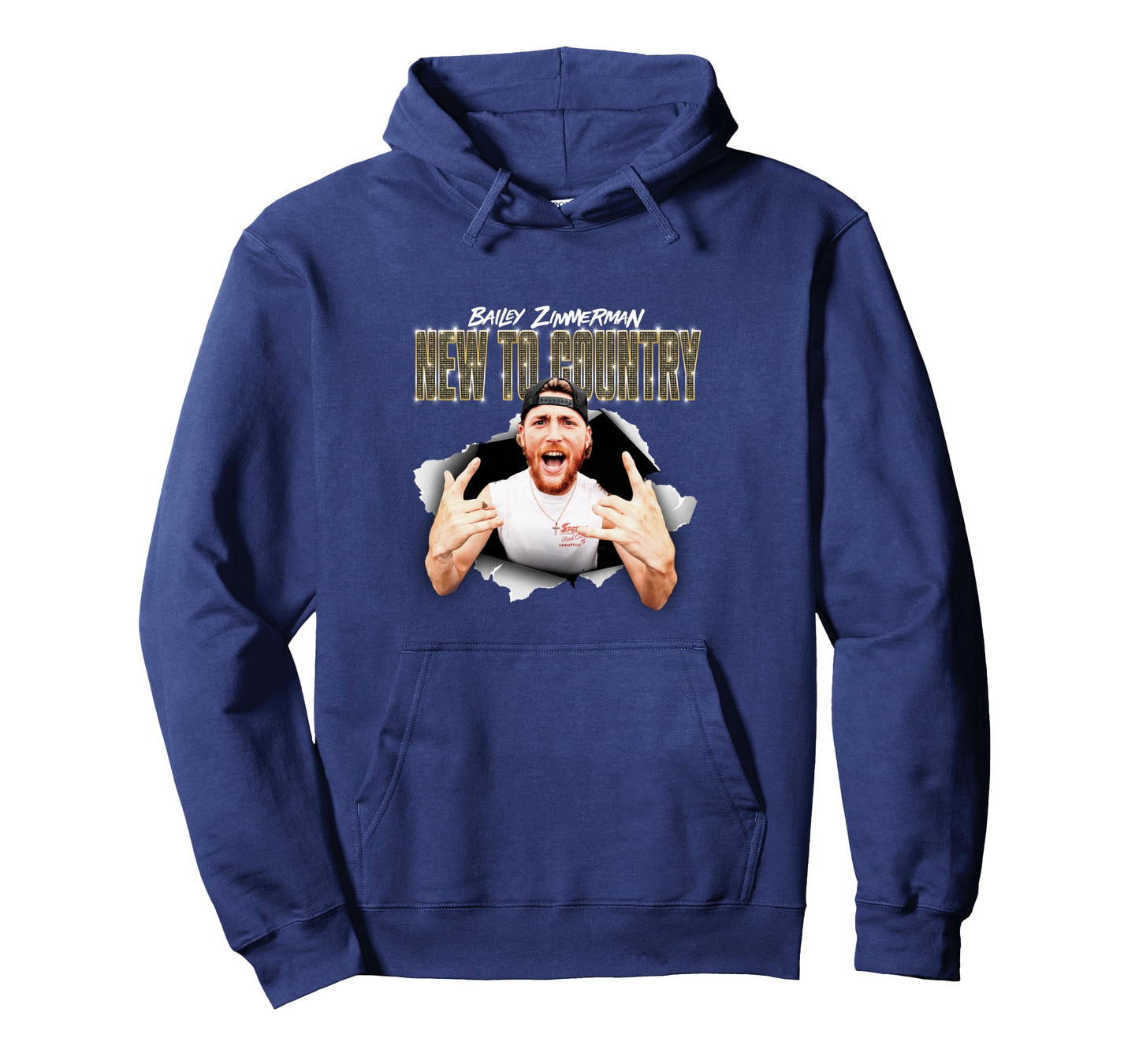 Bailey Zimmerman New to Country Tour Pullover Hoodie