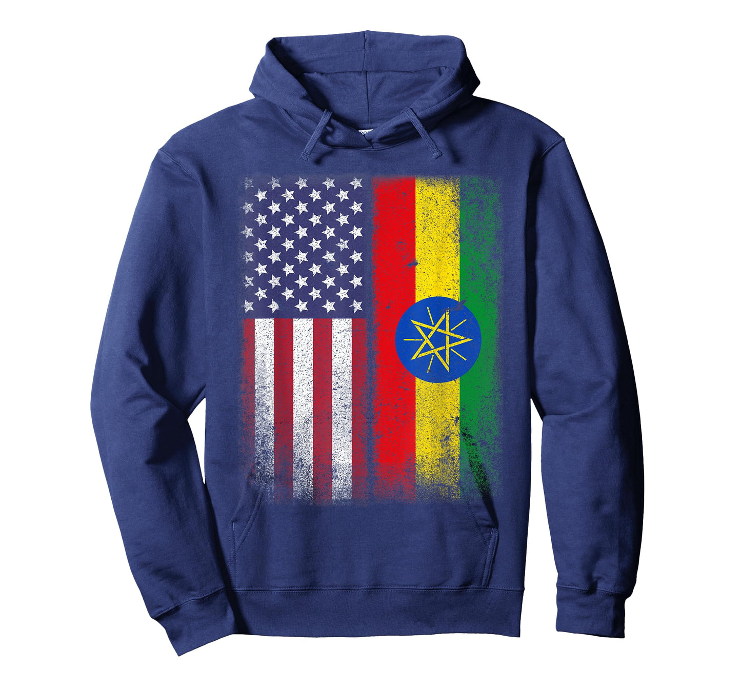 Ethiopian American Flag Ethiopia African Heritage Countries T-Shirt