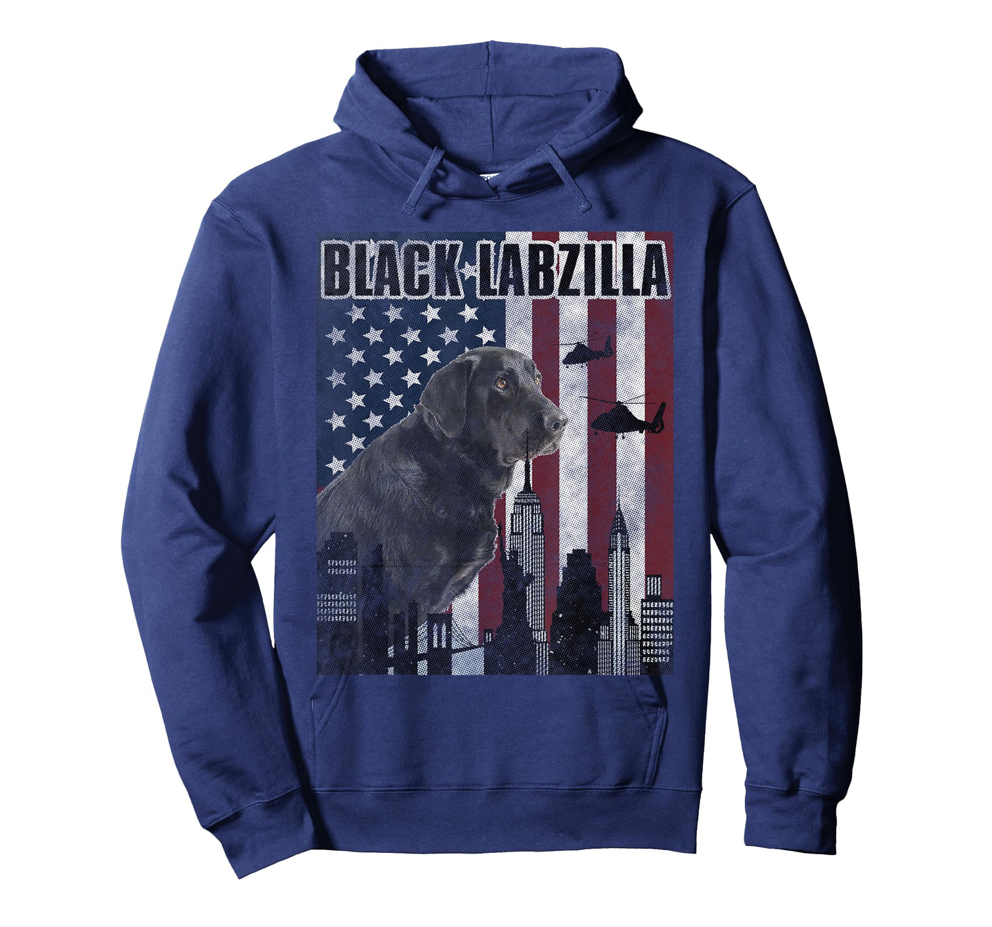 Black Labzilla Amercian Labrador Retriever T-Shirt Lab Tee