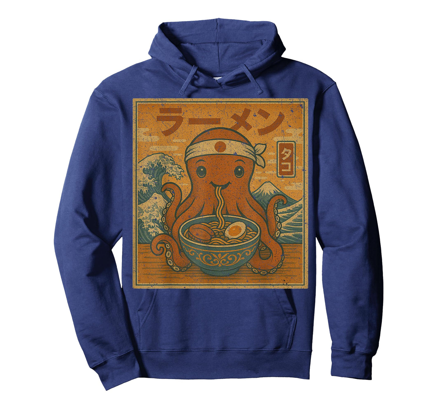 Funny Kawaii Ramen Japanese Noodles Octopus Eating Ramen T-Shirt