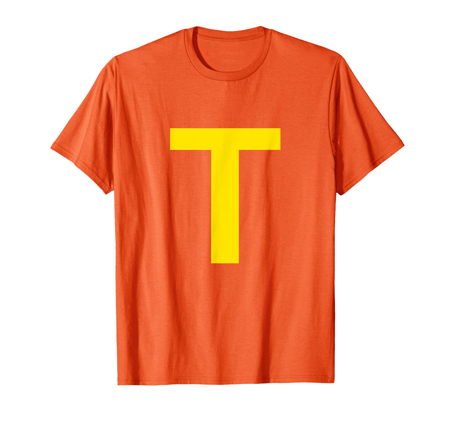 letter t funny chipmunk group matching halloween costume T T-Shirt