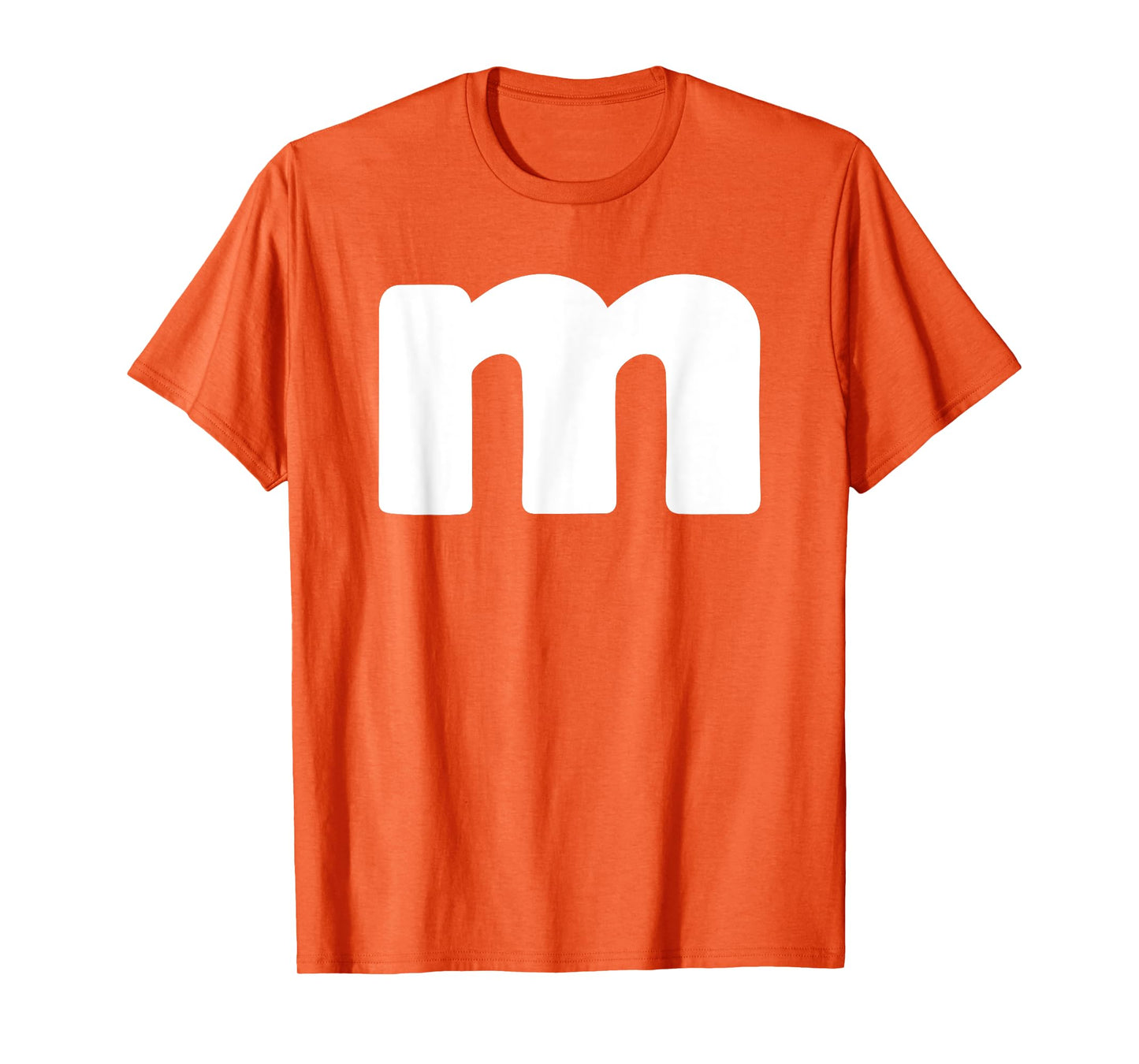Funny Letter M Groups Halloween Team easy lazy T-Shirt