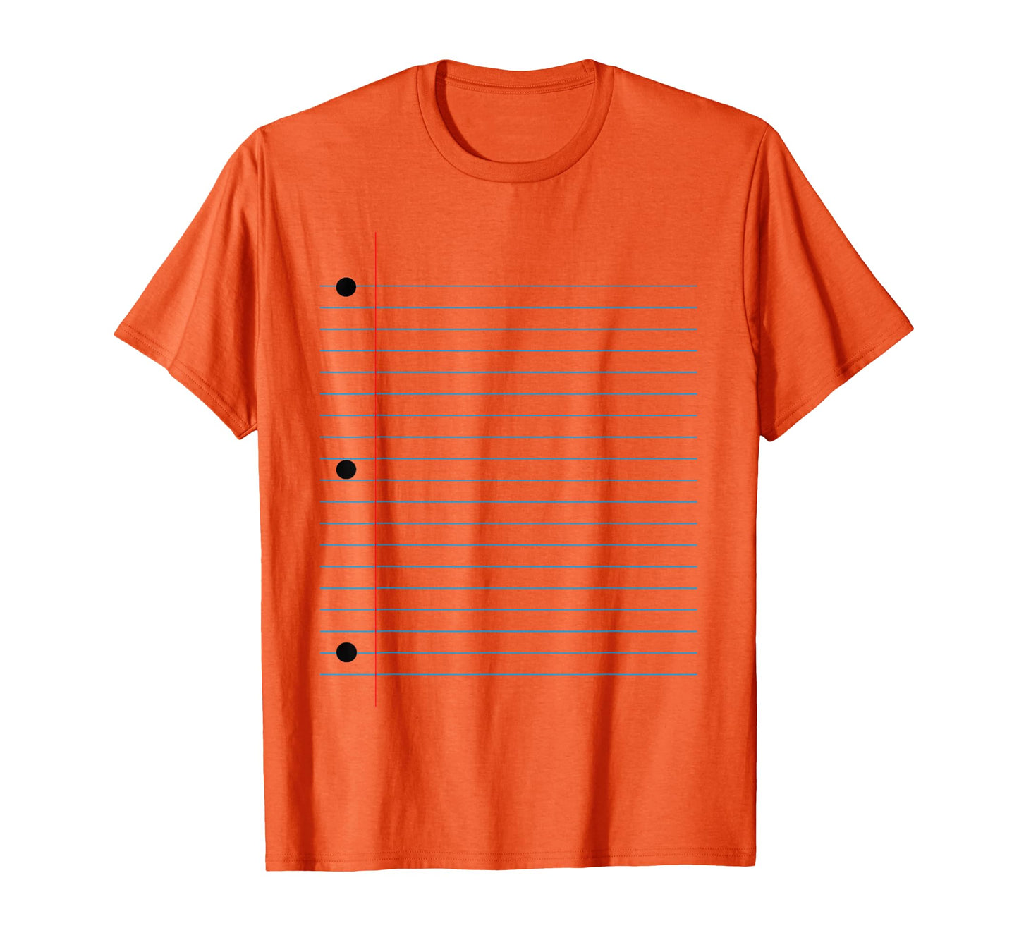 Funny Lined Notebook Paper Group Halloween Costume T-Shirt