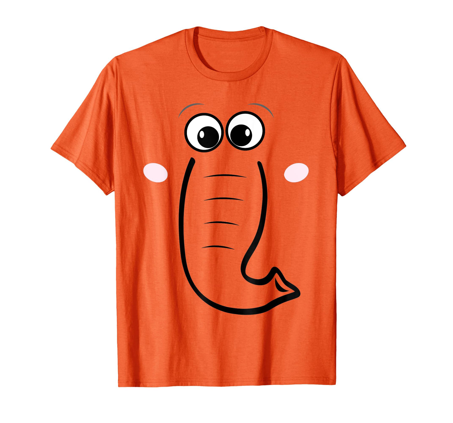 Elephant Face, Cartoon Style, Easy Halloween Costume T-Shirt