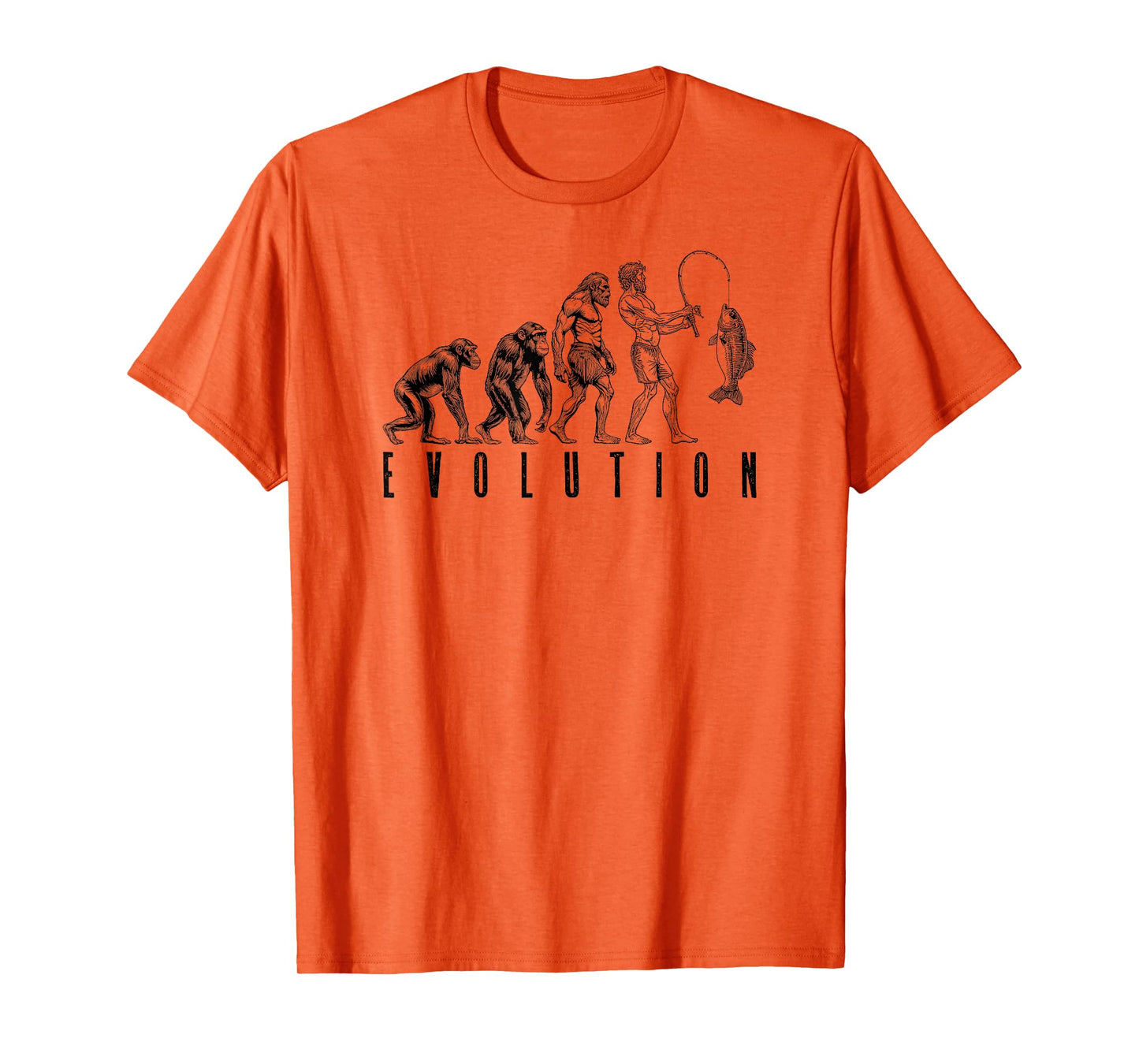 Funny Fishing Evolution Fisherman Dad Father's Day Fish T-Shirt