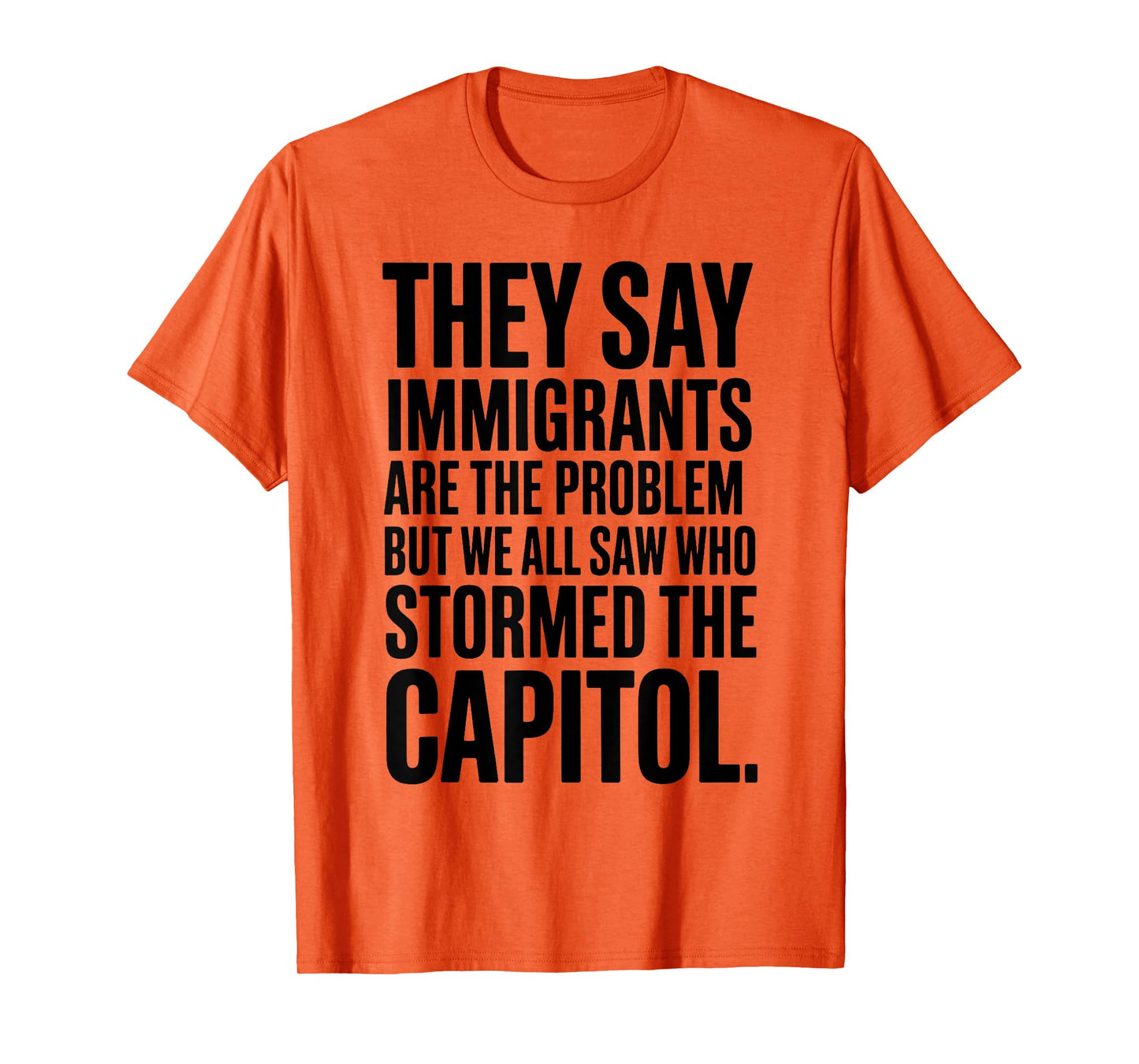 They Say Immigrants Are The Problem But We All Saw Stormed T-Shirt