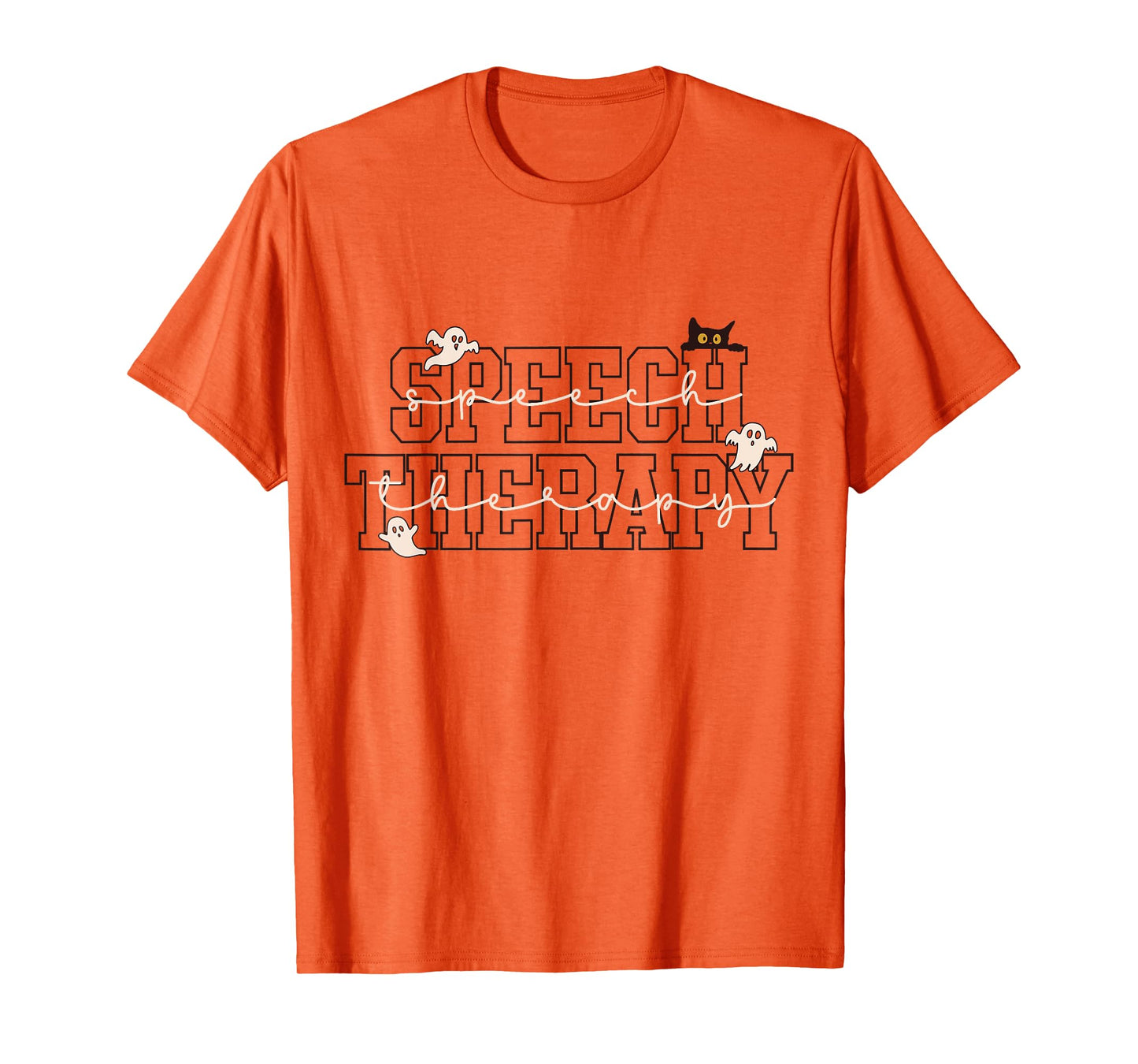 Speech Therapy SLP Ghost Speech Therapy Halloween T-Shirt