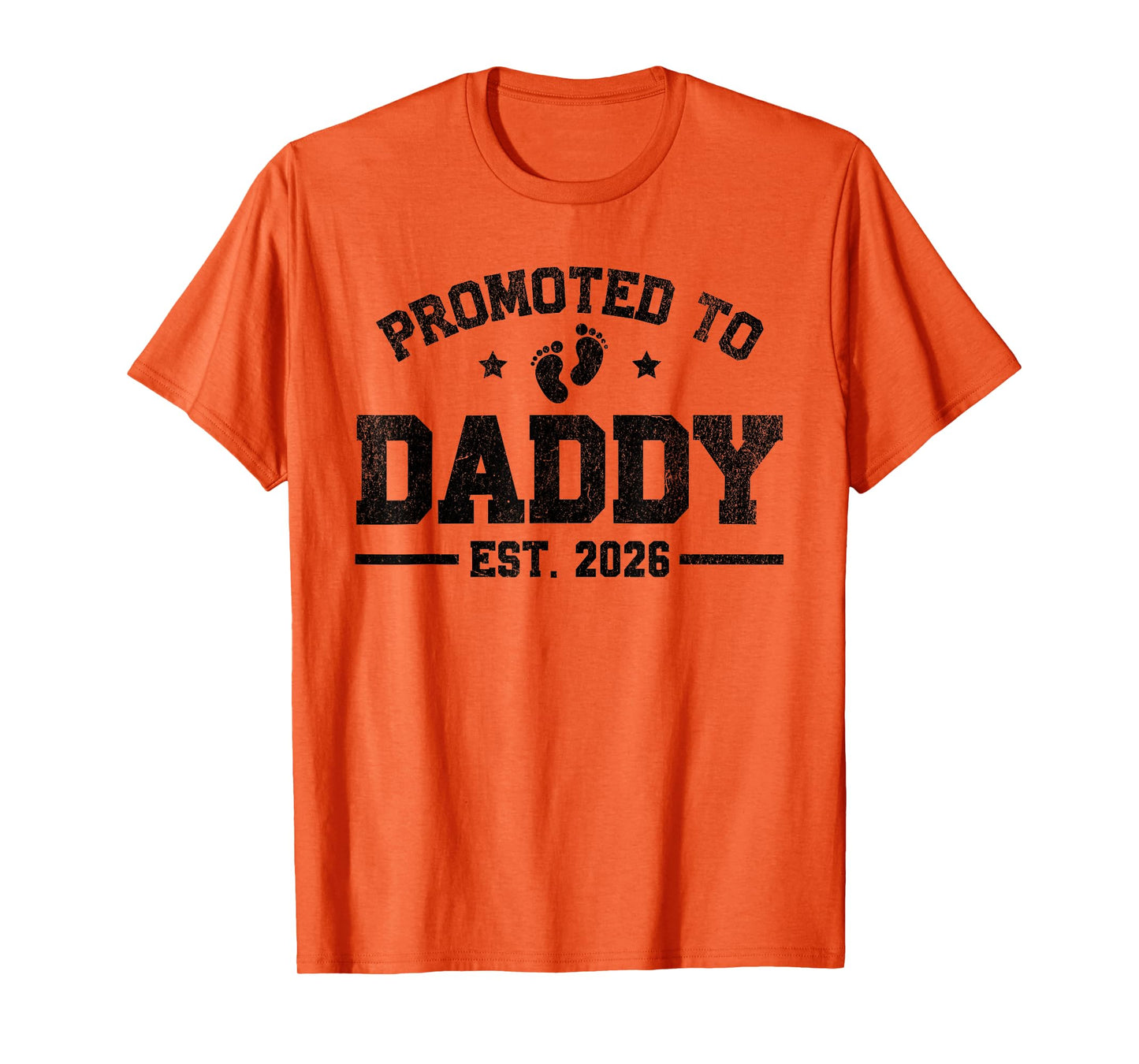 Promoted to Daddy EST. 2026 Funny New Dad Baby Announcement T-Shirt