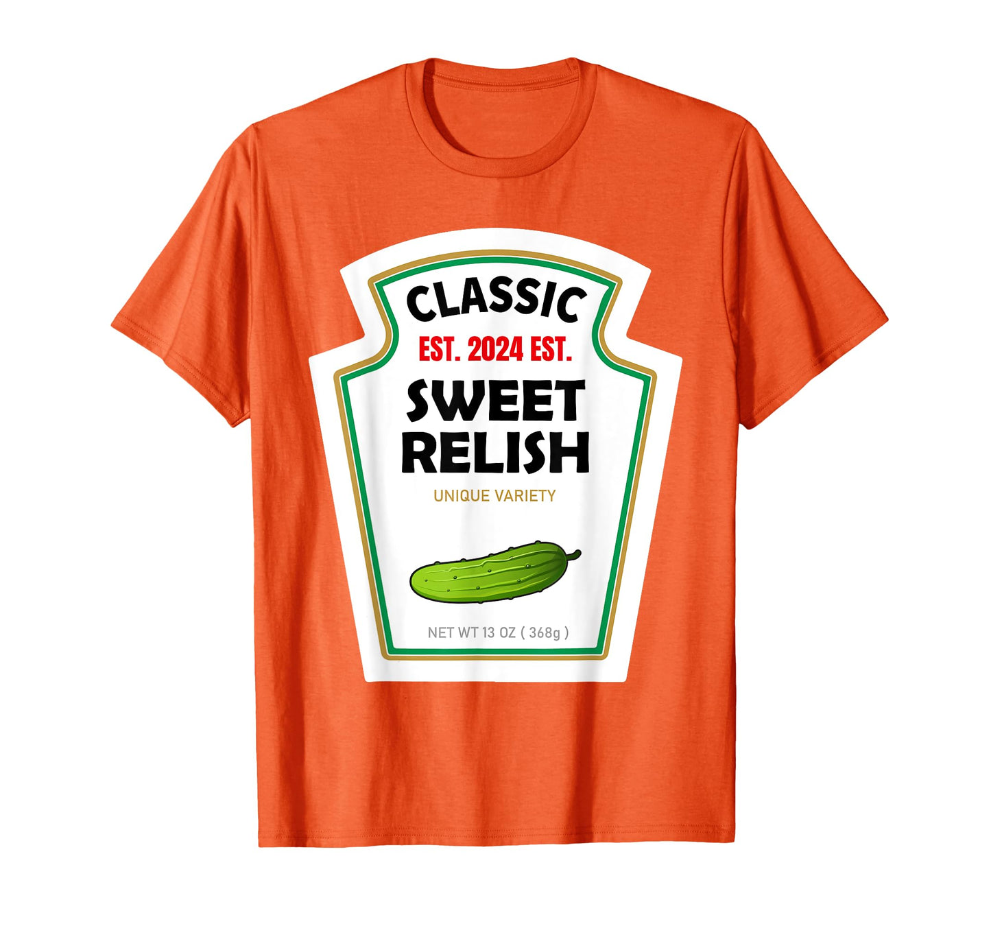 Sweet Relish DIY Halloween Costume Condiment Green Pickle T-Shirt