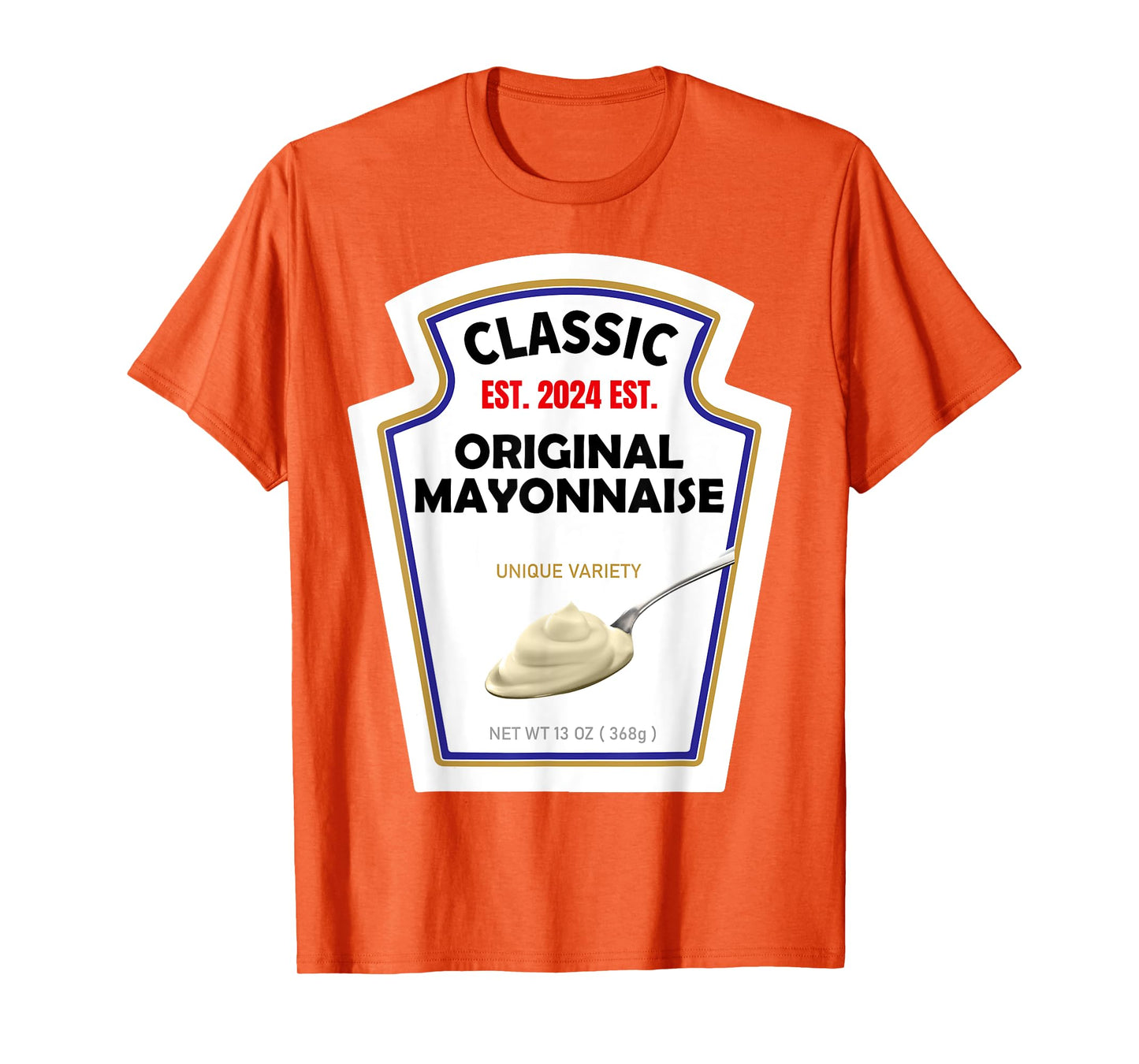White Mayonnaise DIY Halloween Costume Couples & Group Mayo T-Shirt