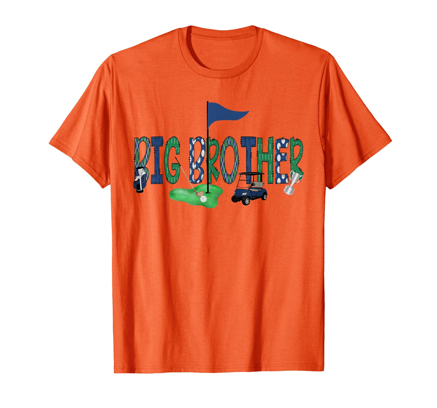 Big Brother Of The Birthday Boy Hole in One Golf Matching T-Shirt