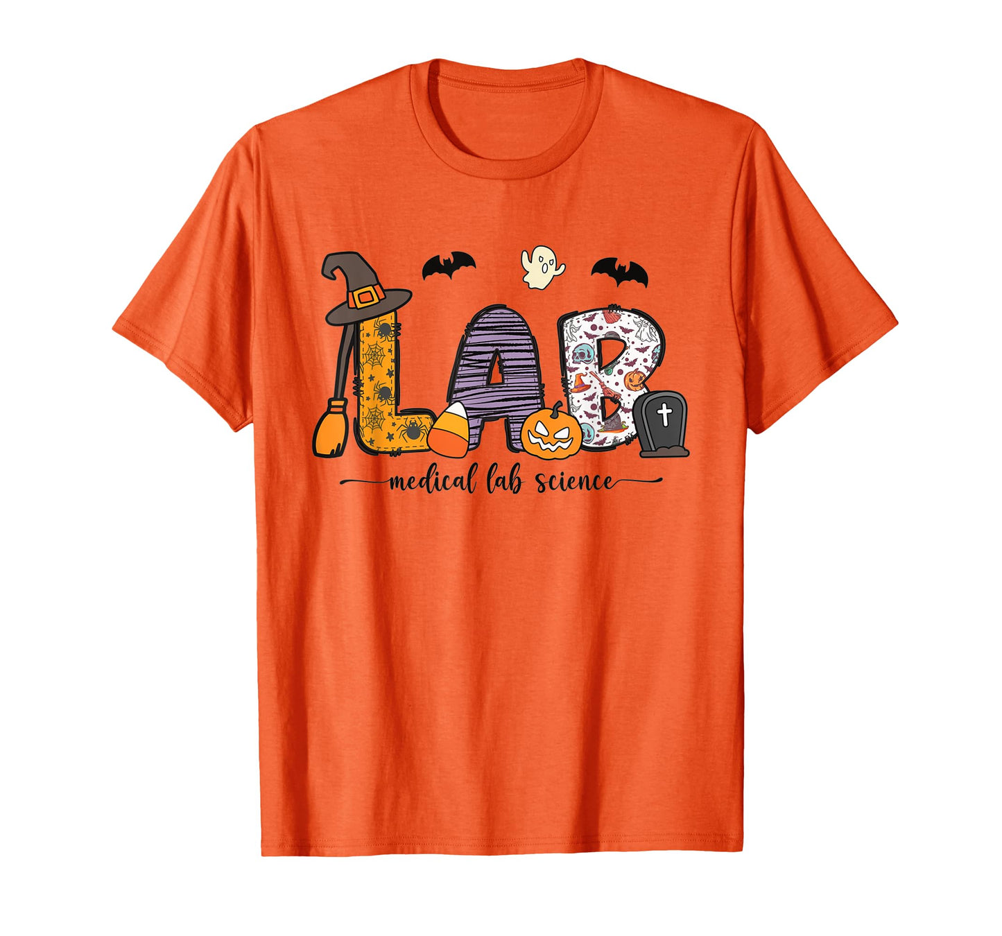 Medical Lab Science Halloween Laboratory Lab Tech Autumn T-Shirt