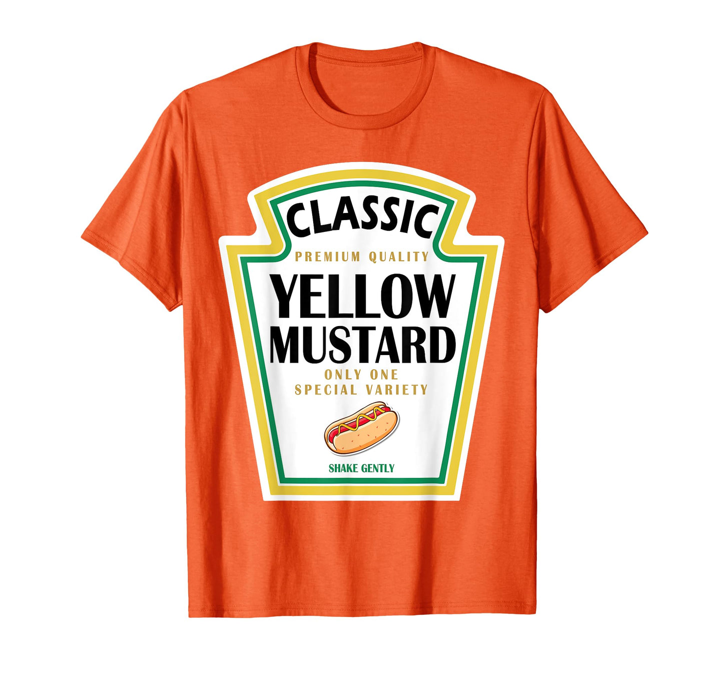 Yellow Mustard DIY Halloween Costume Matching Group Mustard T-Shirt