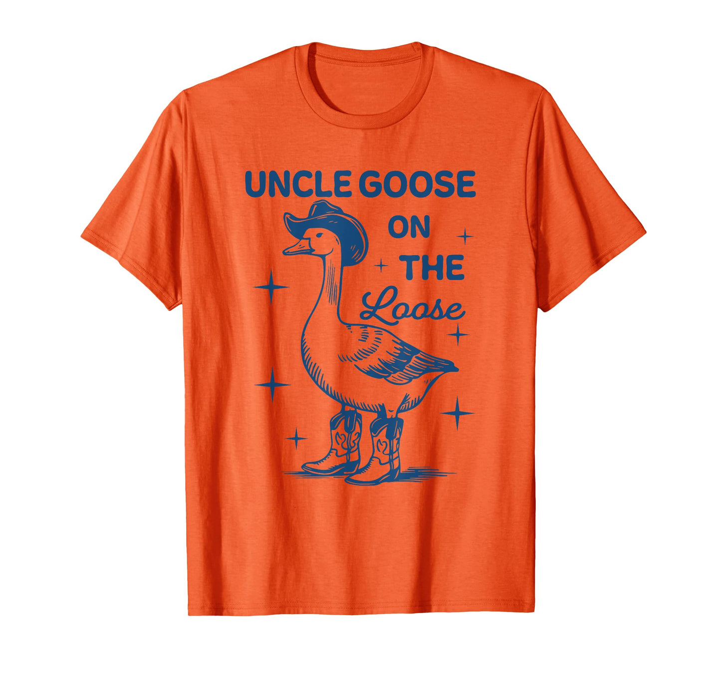 Funny Uncle Goose On The Loose, Funny Western Cowboy T-Shirt