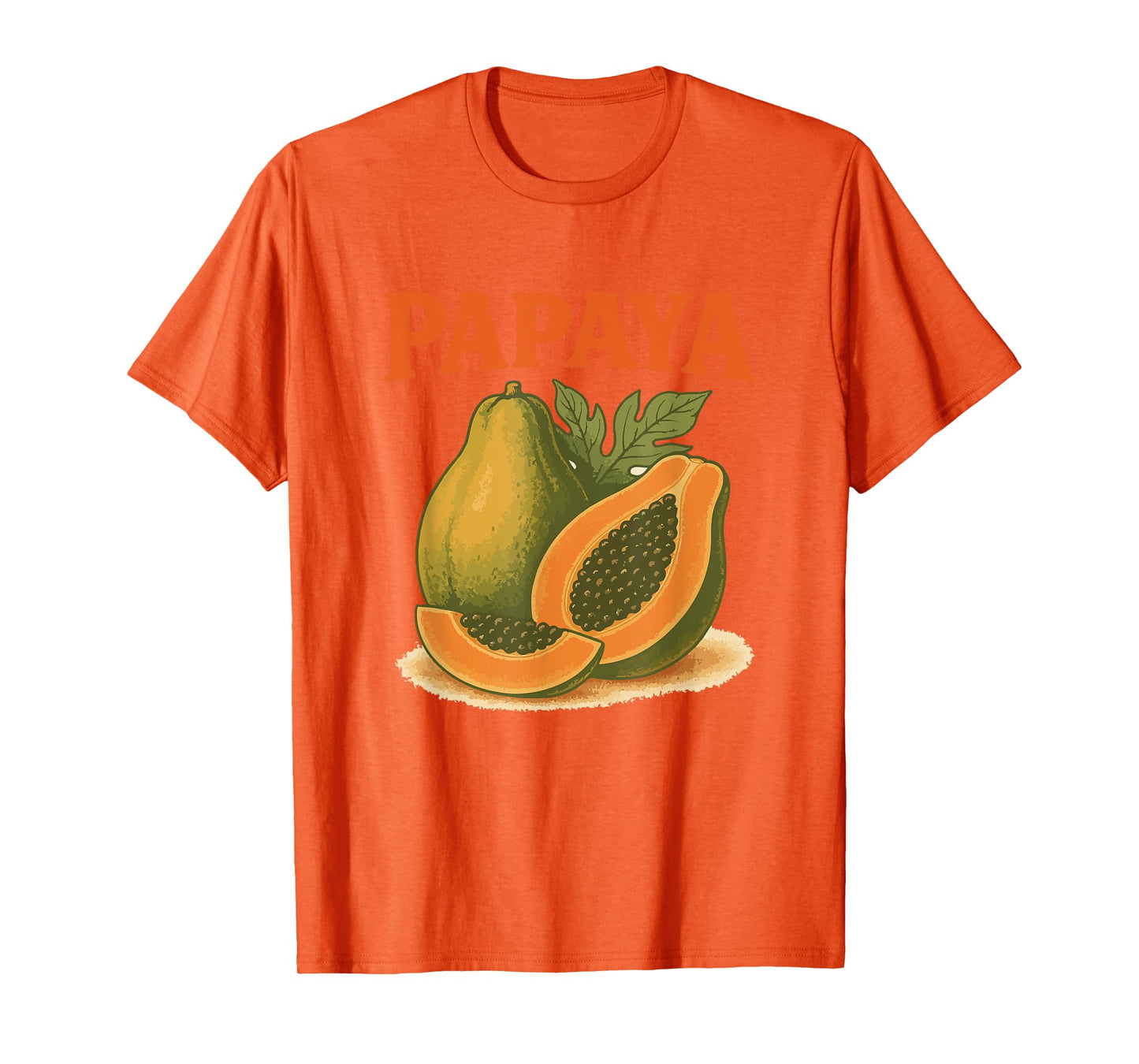 Papaya Retro Vintage Halloween Tropical Fruit Costume T-Shirt