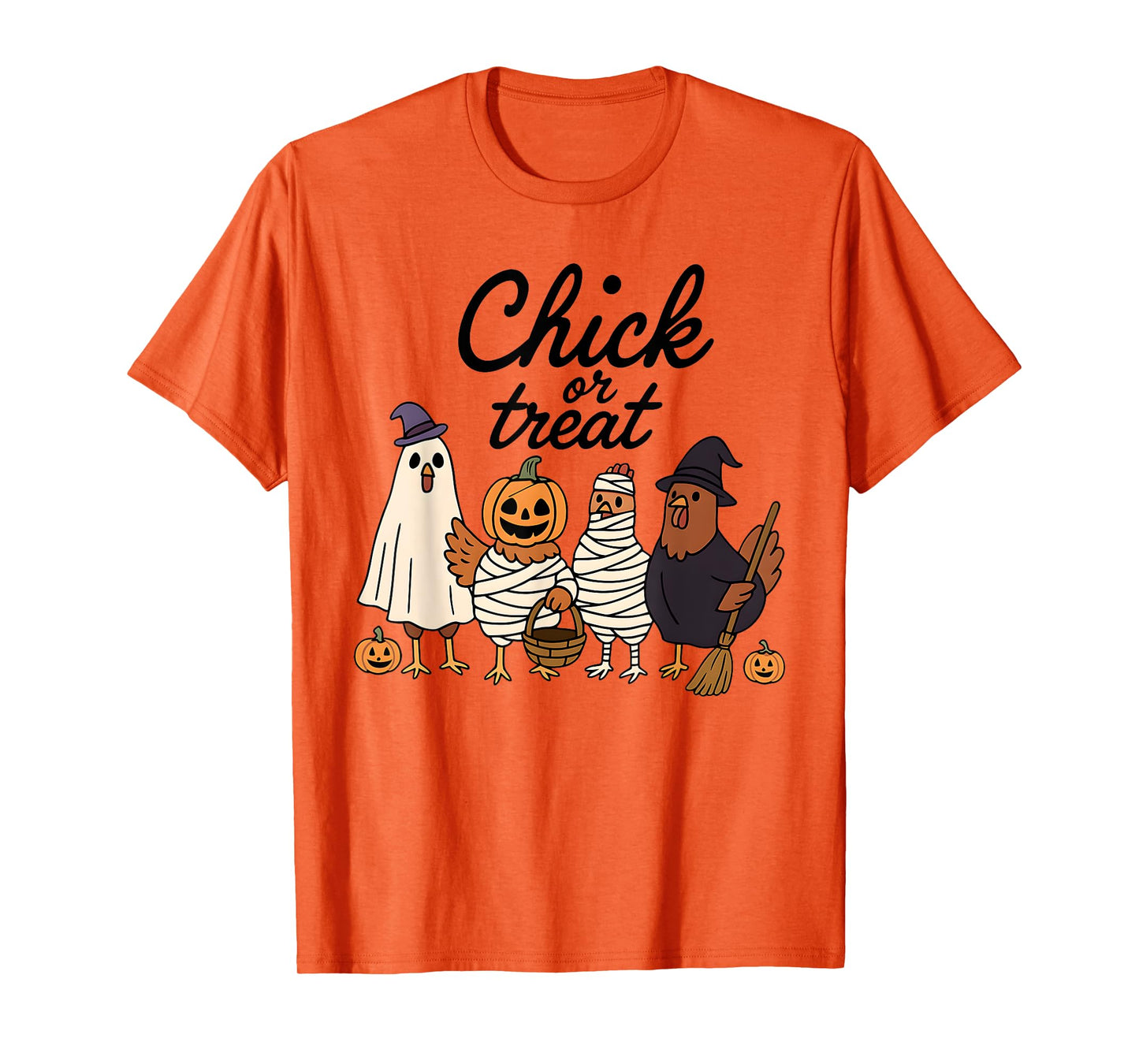Halloween Chicken Chick or Treat, Skeleton Ghost Chicken T-Shirt