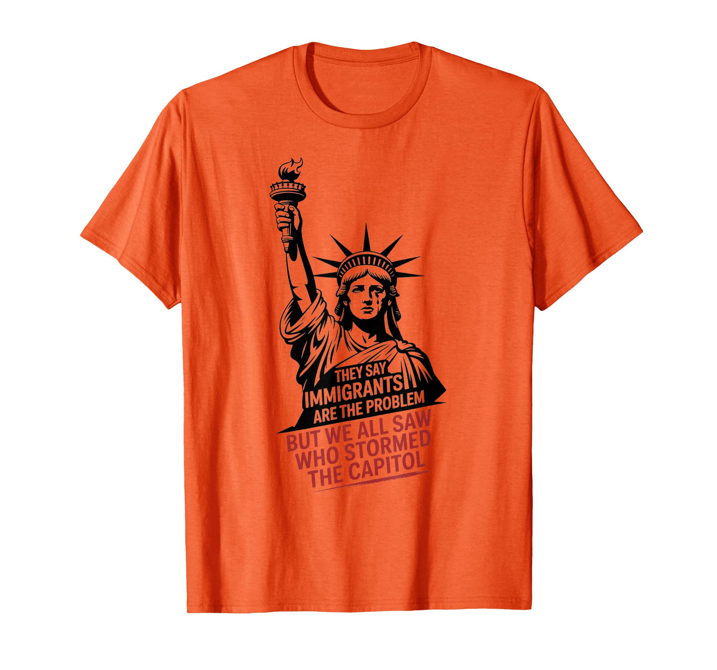 They Say Immigrants Are The Problem But We All Saw Stormed T-Shirt
