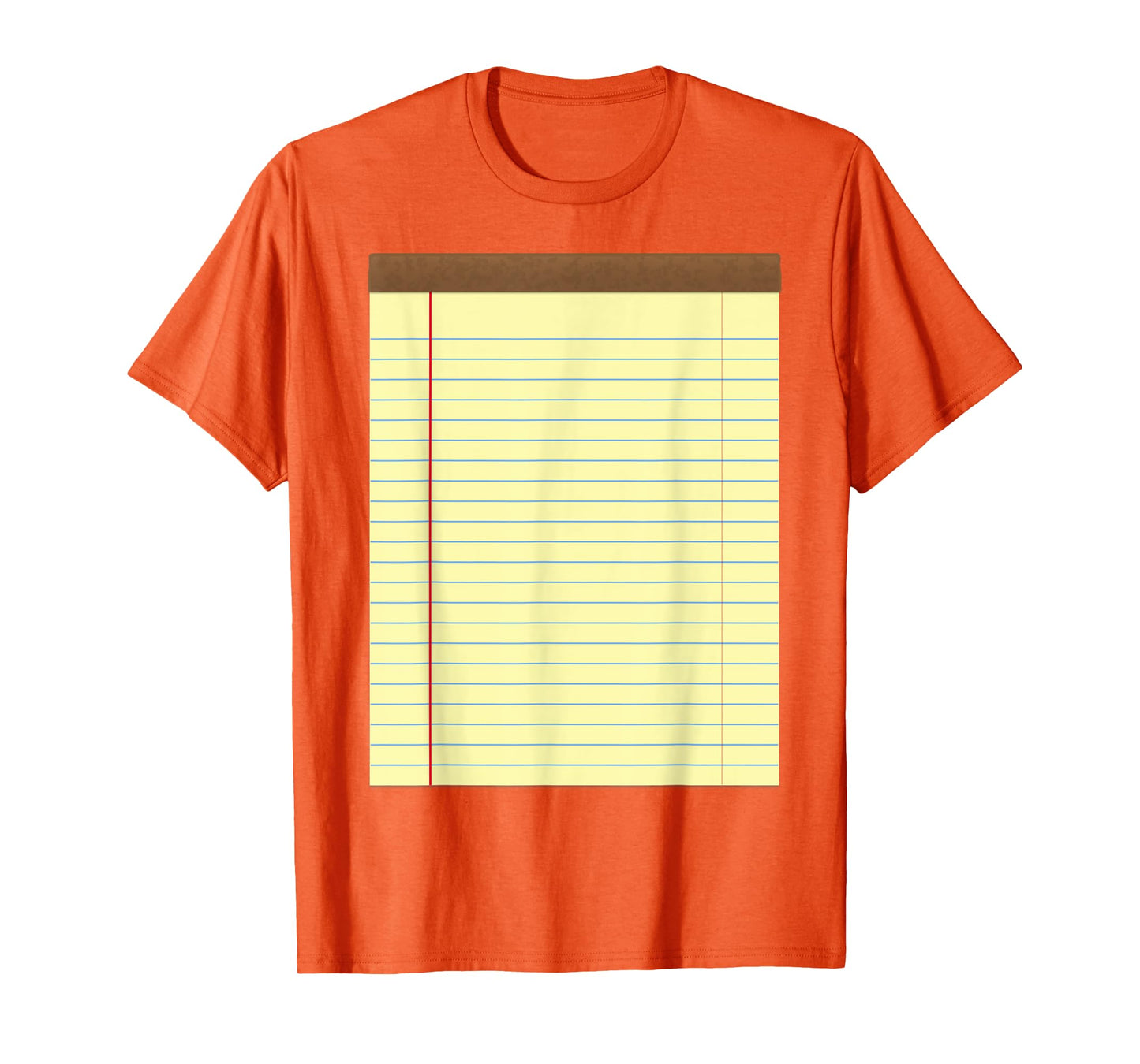 Yellow Pad Lined Notebook Couple Group Halloween Costume T-Shirt