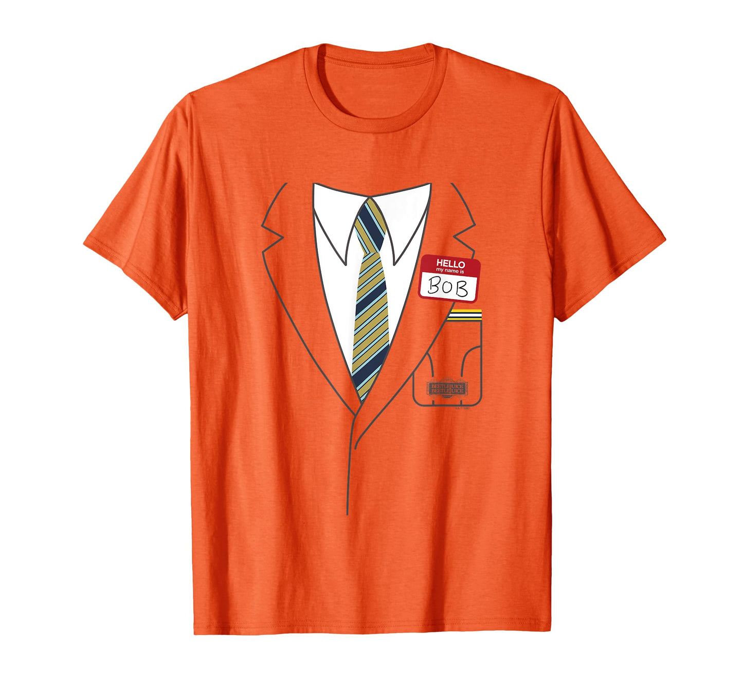 Beetlejuice Beetlejuice Halloween My Name Is Bob Costume T-Shirt