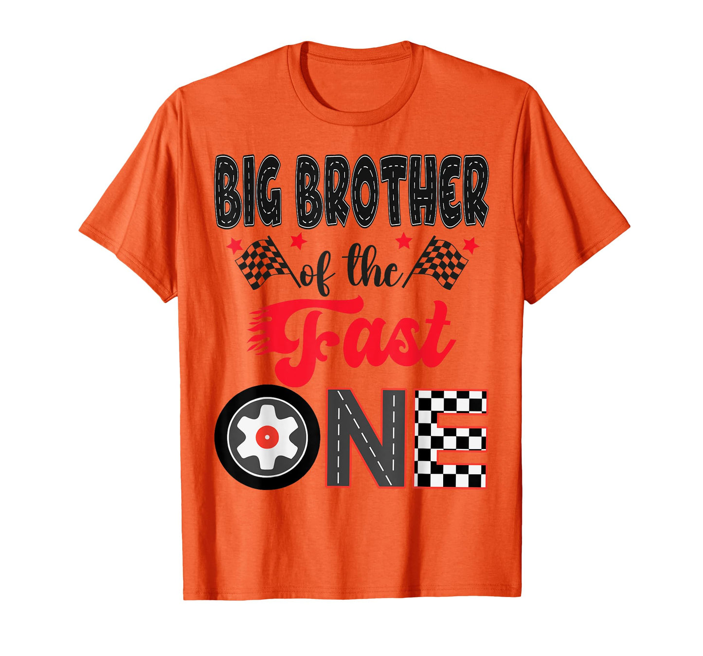 Big Brother Of The Fast One Car Racing Dad 1St Birthday Boy T-Shirt