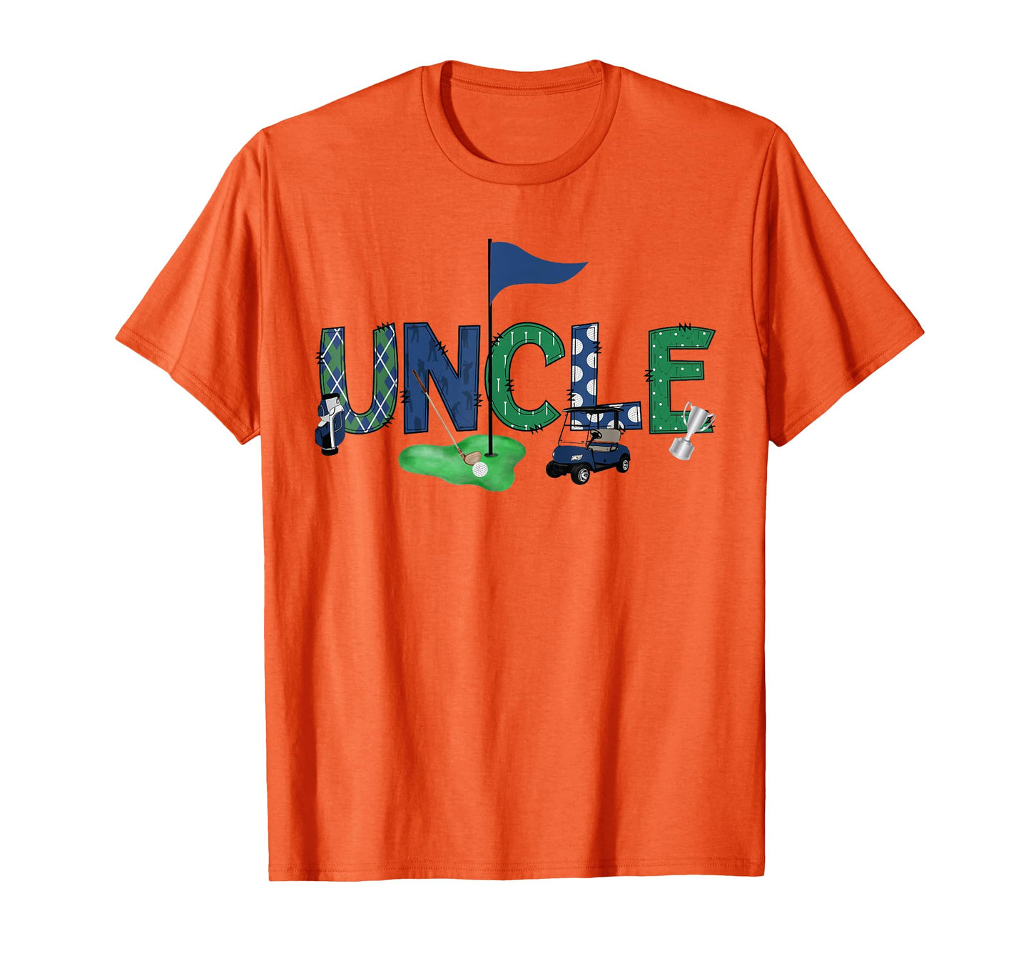 Uncle Of The Birthday Boy Hole in One Golf Sport Matching T-Shirt