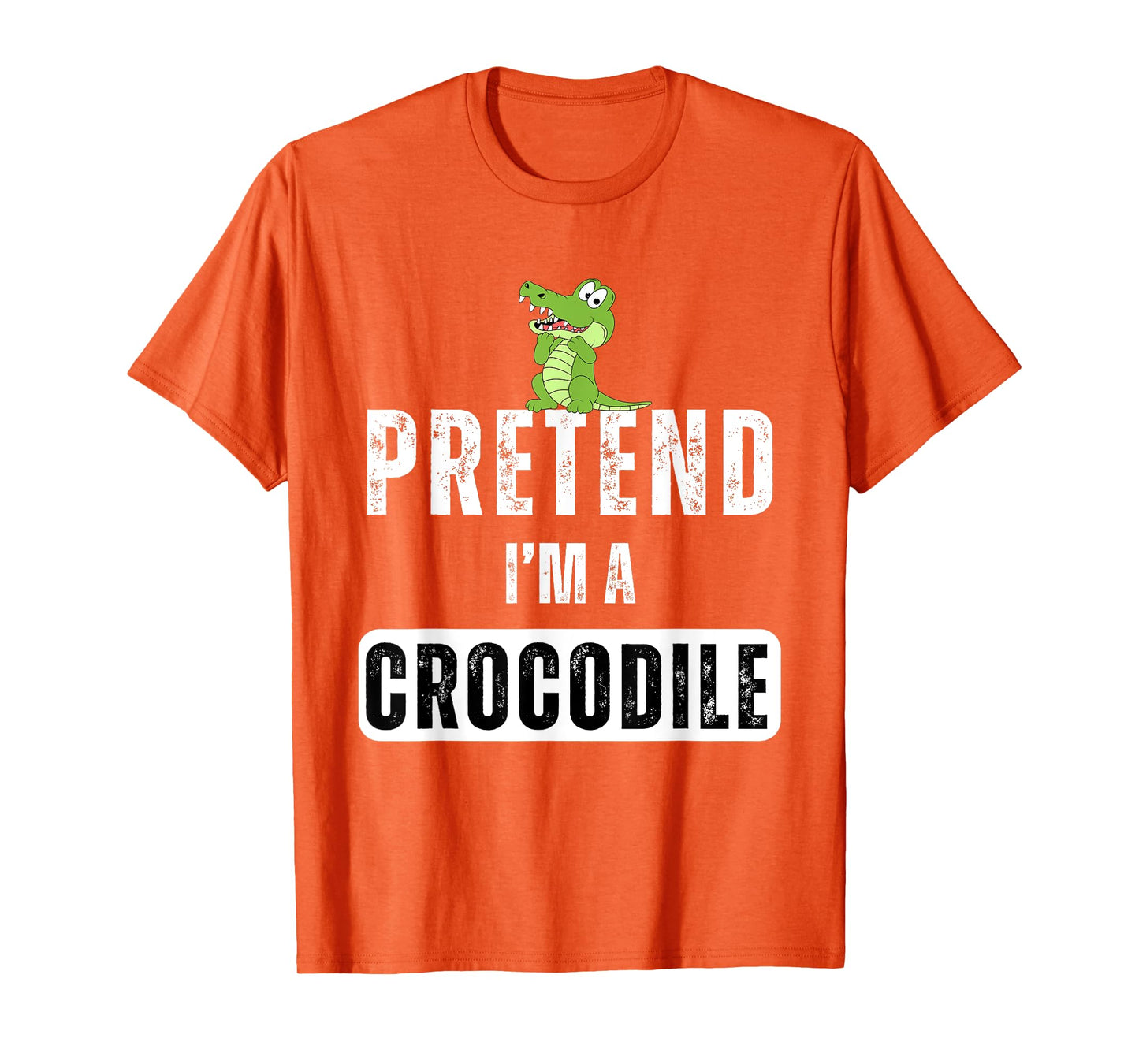 Pretend I'm a Crocodile Lazy Halloween Easy Costume T-Shirt