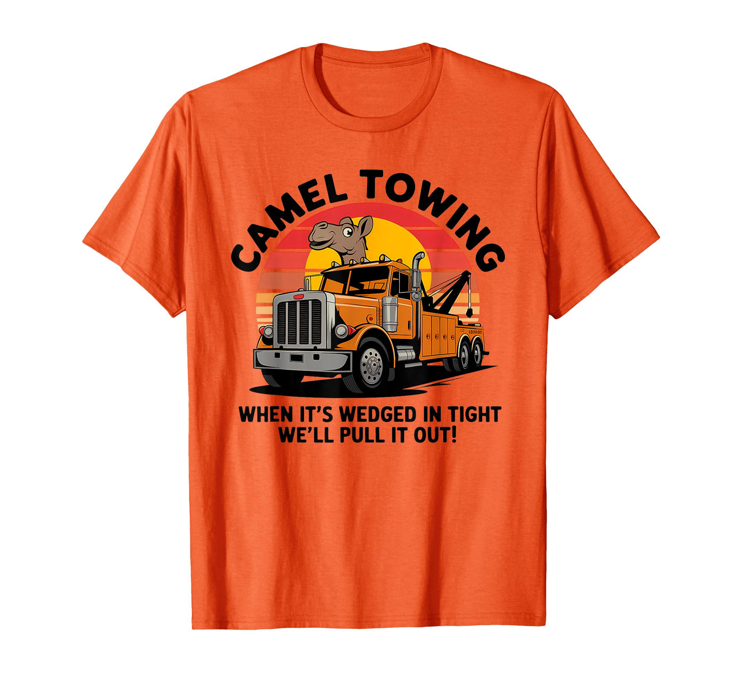 Camel Towing Funny Retro Adult Humor 2025 Hillbilly Costume T-Shirt