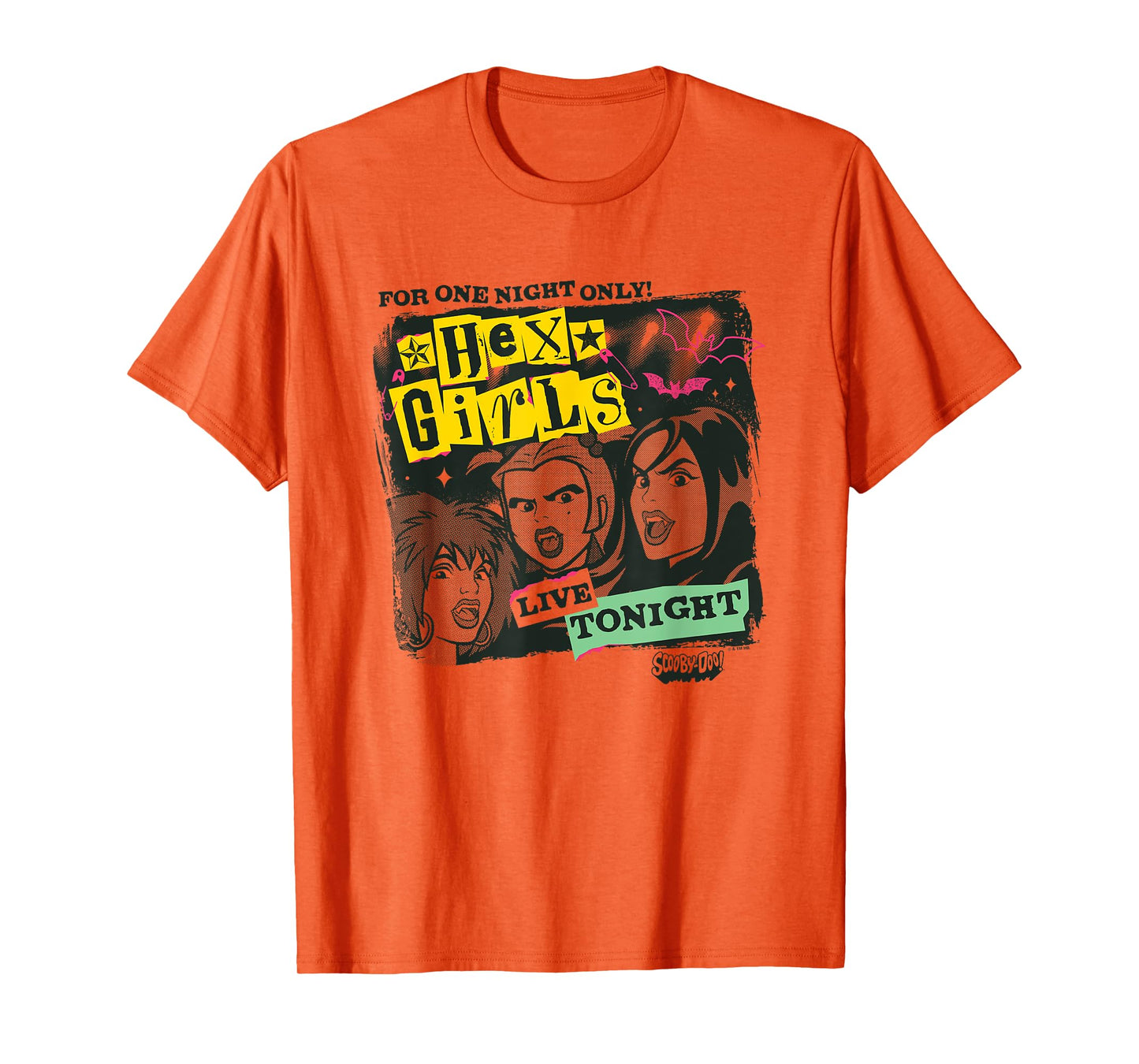 Scooby-Doo Hex Girls For One Night Only! Live Tonight Logo T-Shirt
