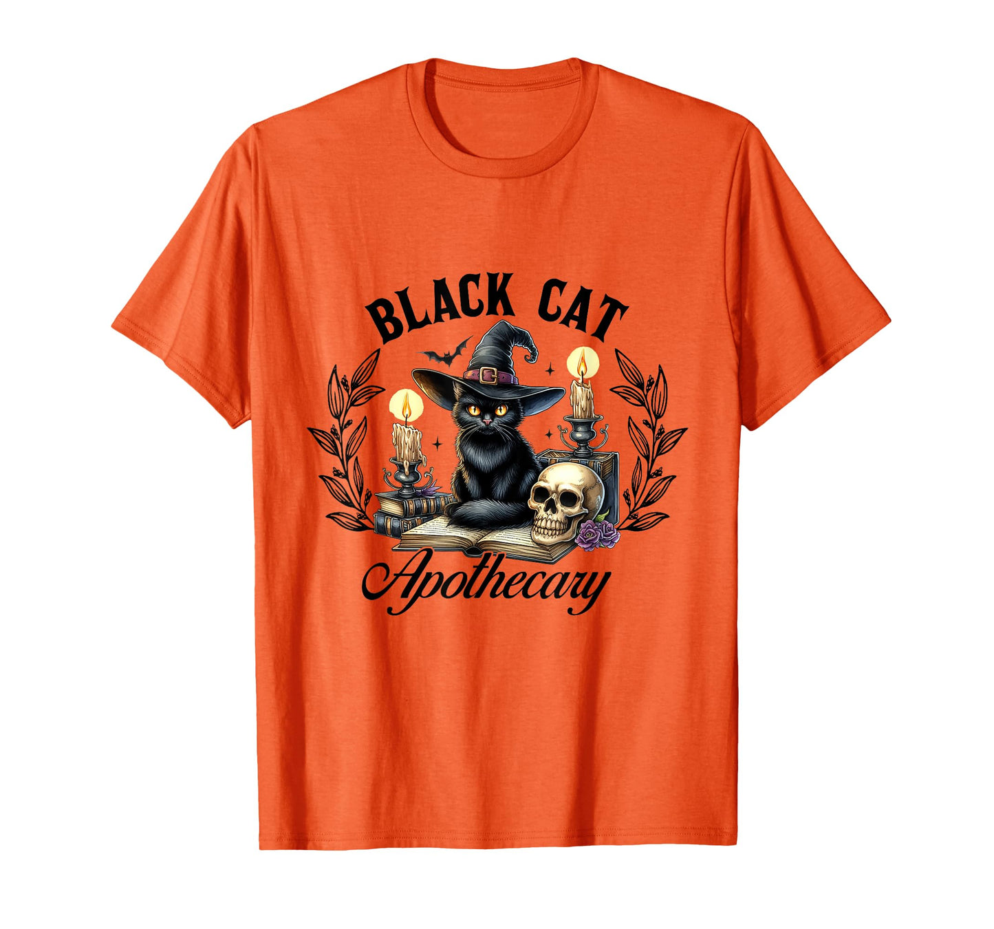 Black Cat Apothecary Funny Halloween Witchy Women Pet Love T-Shirt