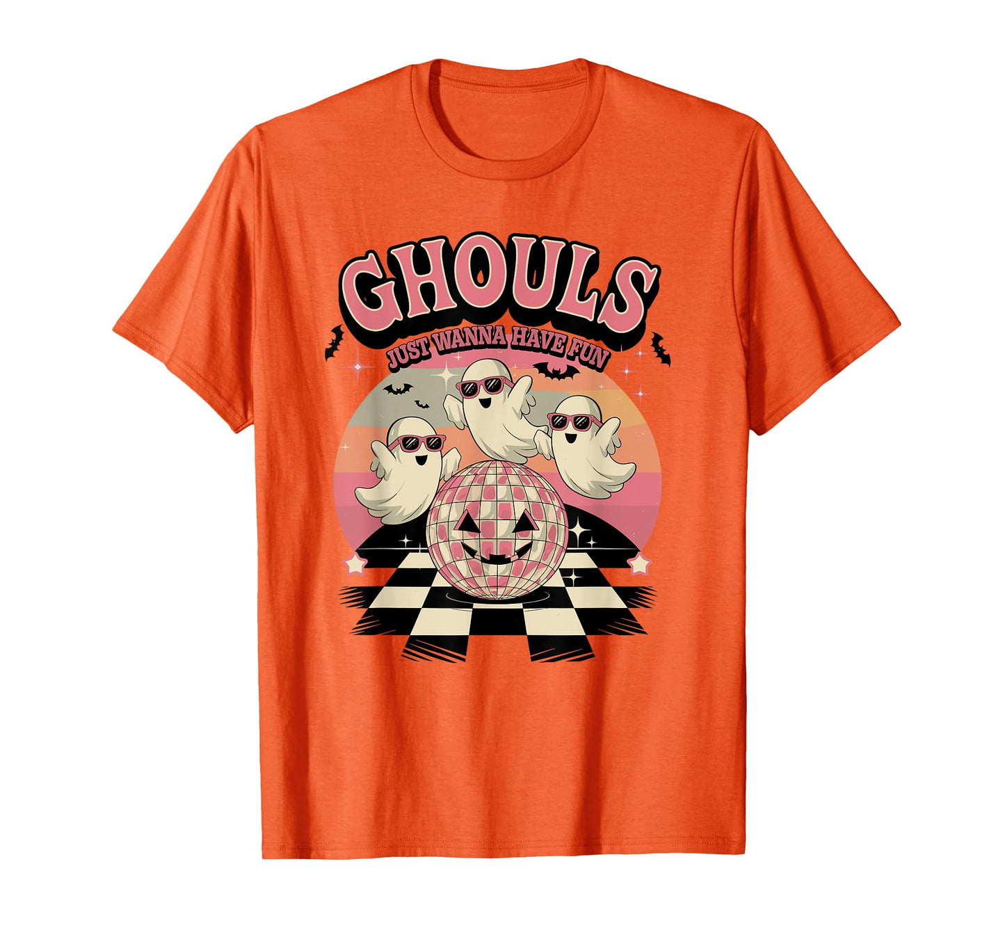 Ghouls Just Wanna Have Fun Retro Halloween T-Shirt