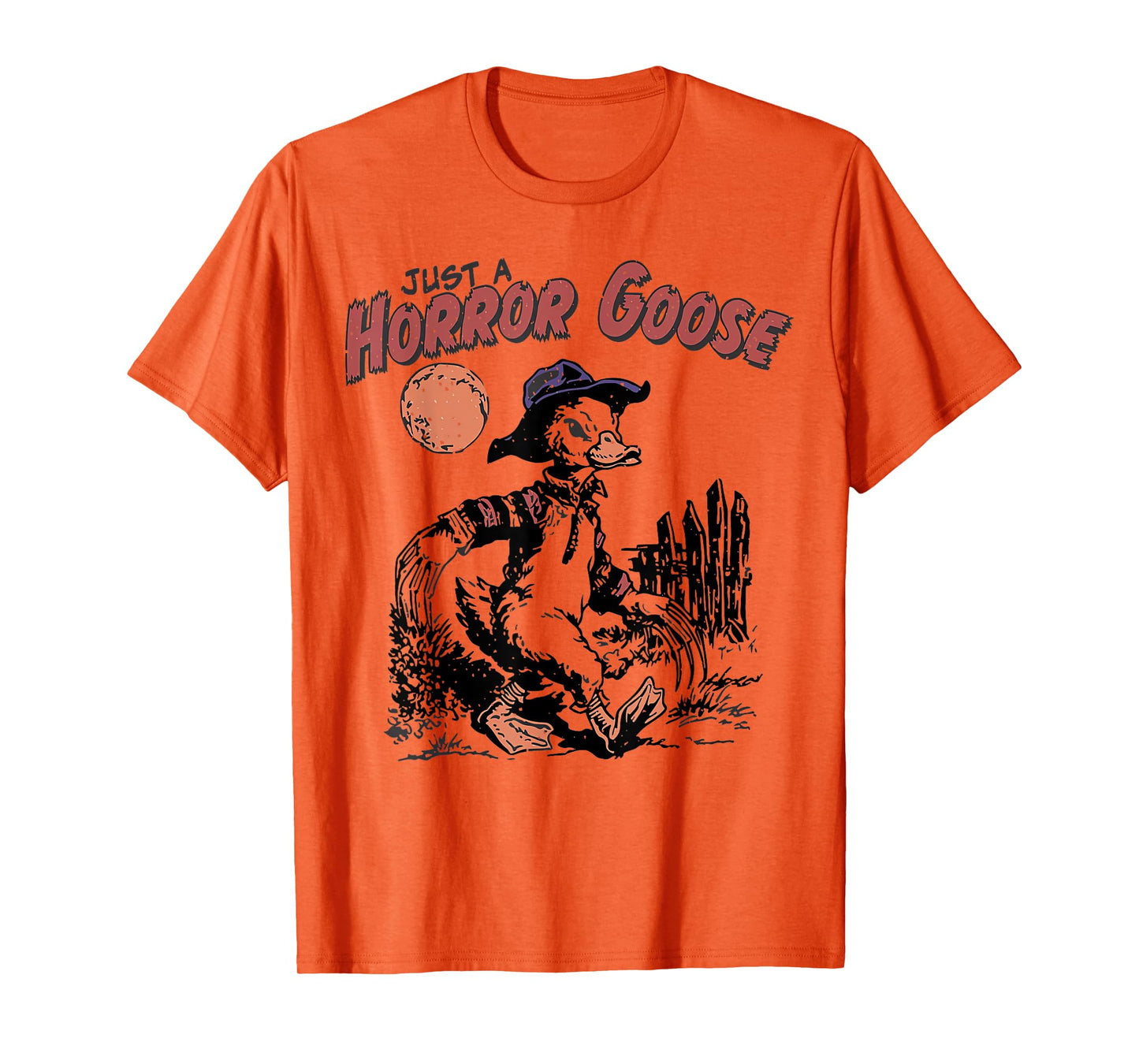 Funny Horror Goose Costume for Halloween Party Lovers T-Shirt
