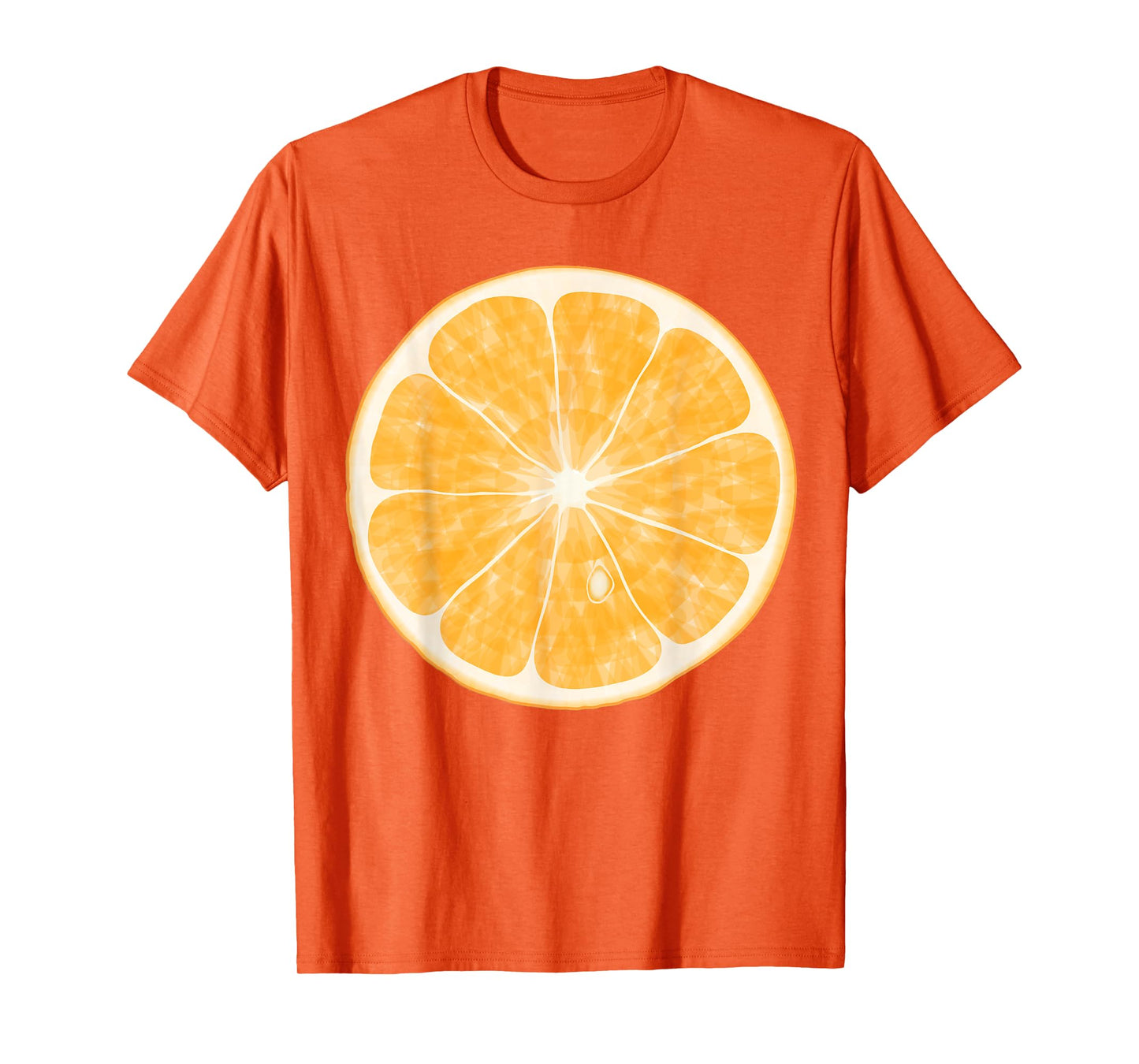Sliced Orange Fruit Halloween Funny Halloween Design T-Shirt