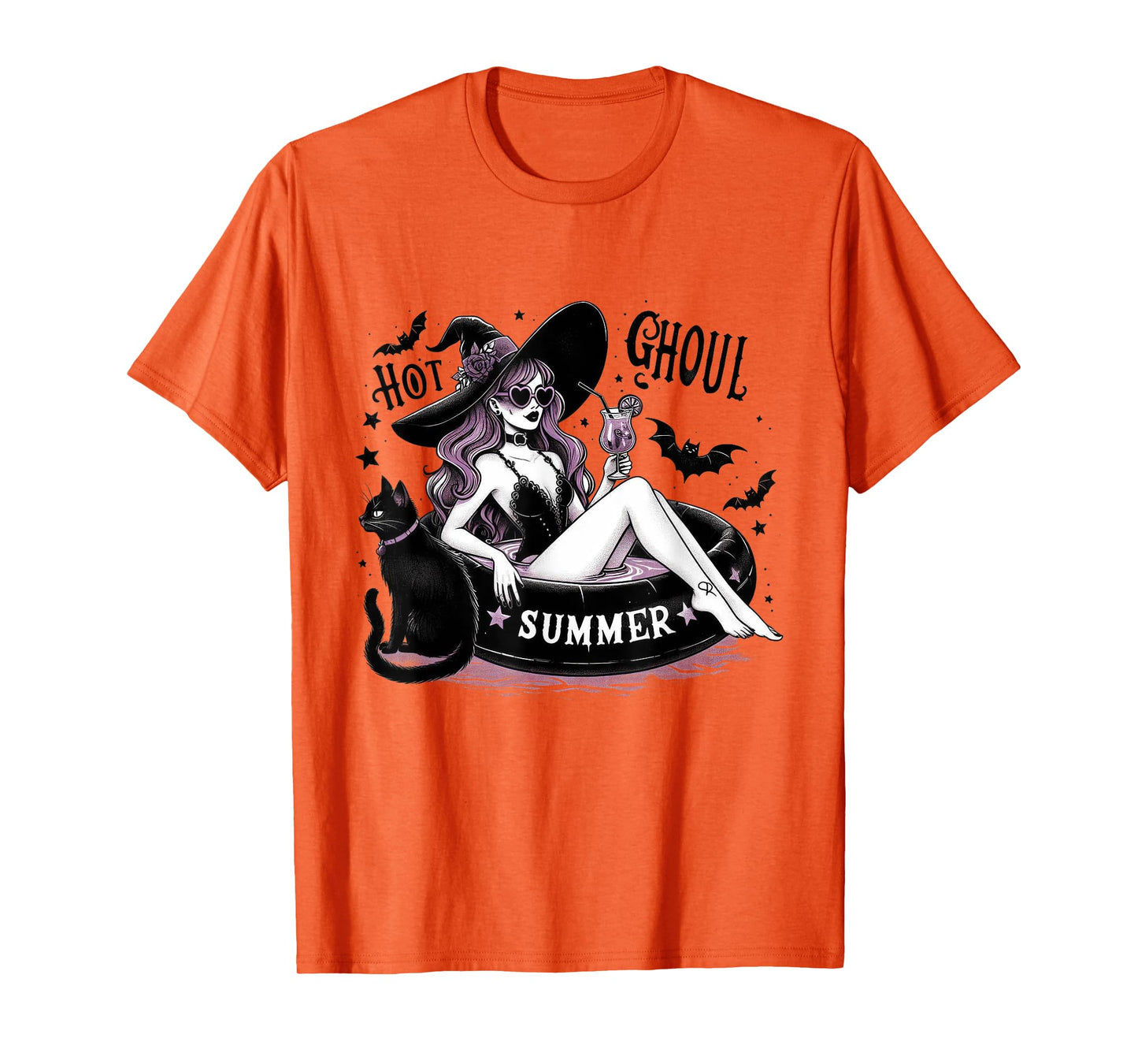 Hot Ghoul Summer Halloween Witch Party Costume T-Shirt