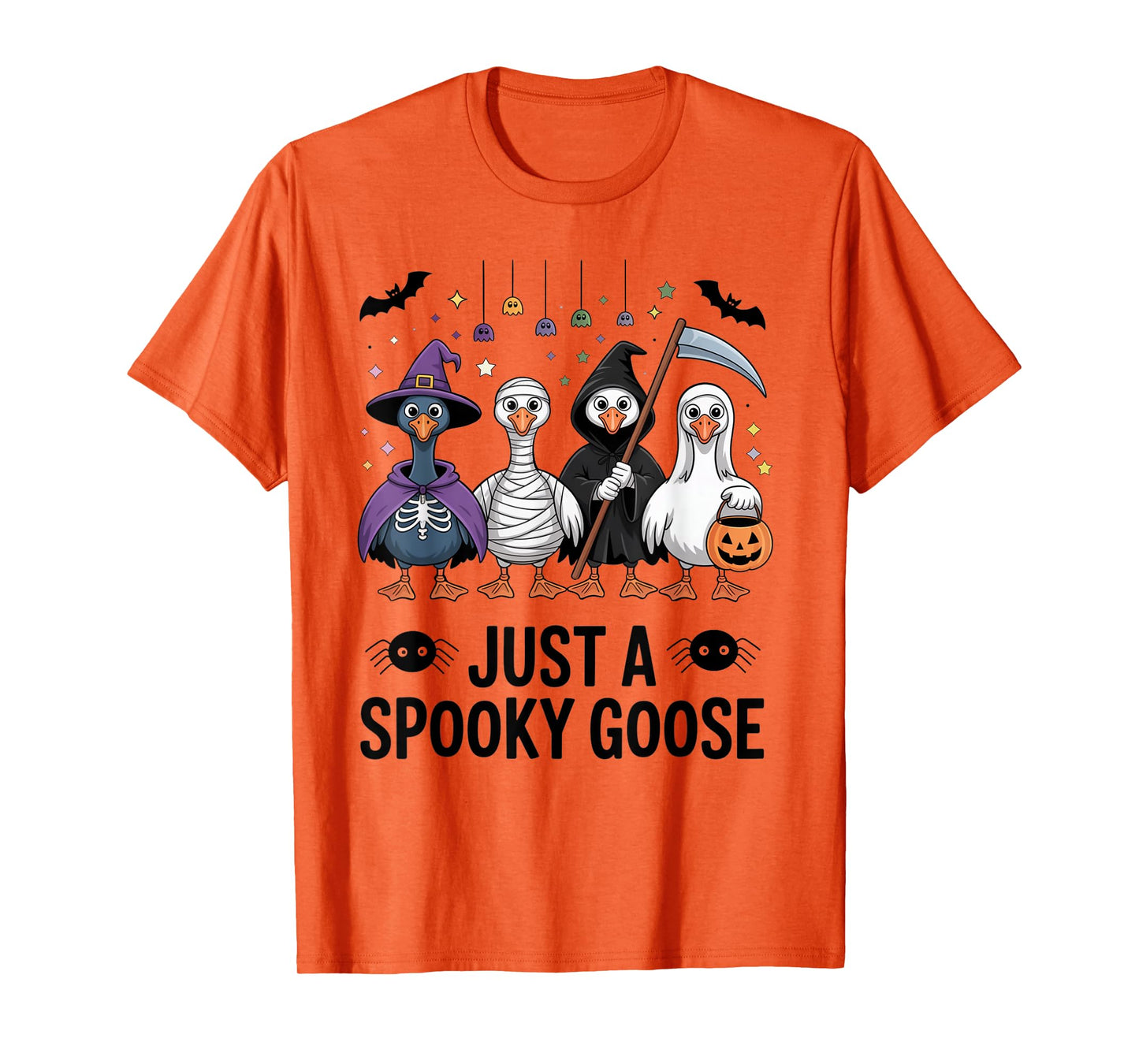 Just a Spooky Goose Costume Halloween Funny Goose Lover T-Shirt