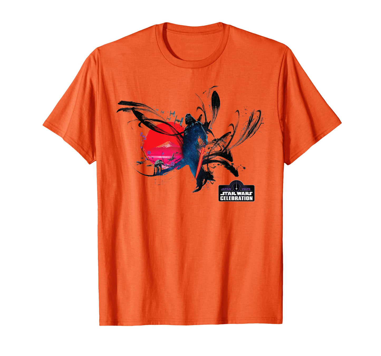 Star Wars Celebration Japan 2025 Darth Vader Key Art & Logo T-Shirt