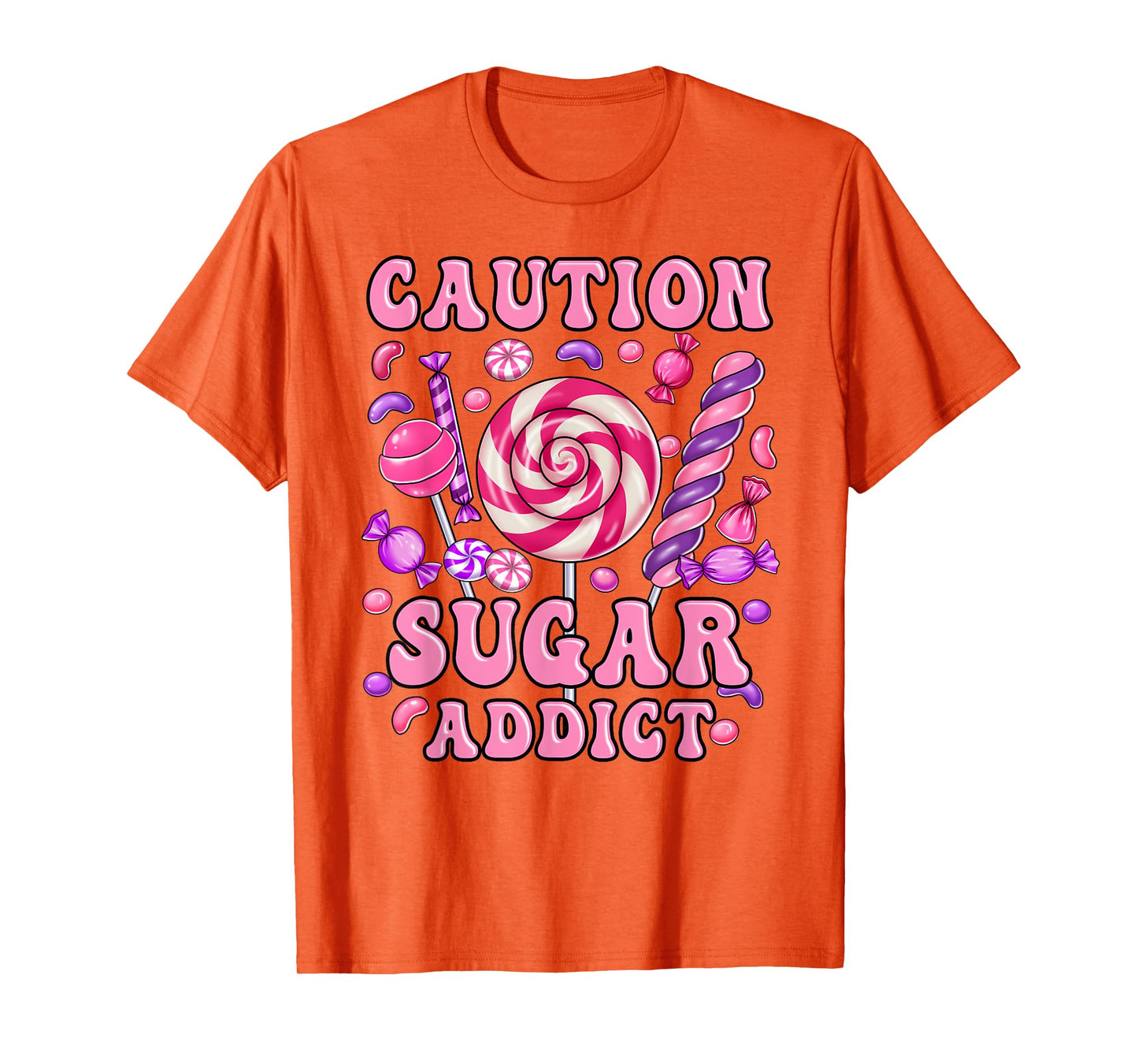 Funny Lollipop Candy Design for Women Girl Toddler Kids T-Shirt