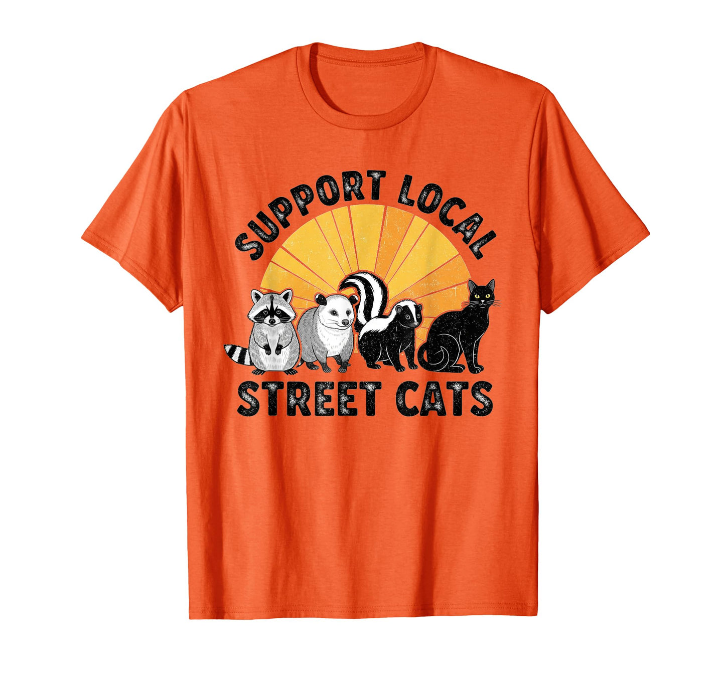 Support Local Street Cats Team Trash Opossum Raccoon Rat T-Shirt