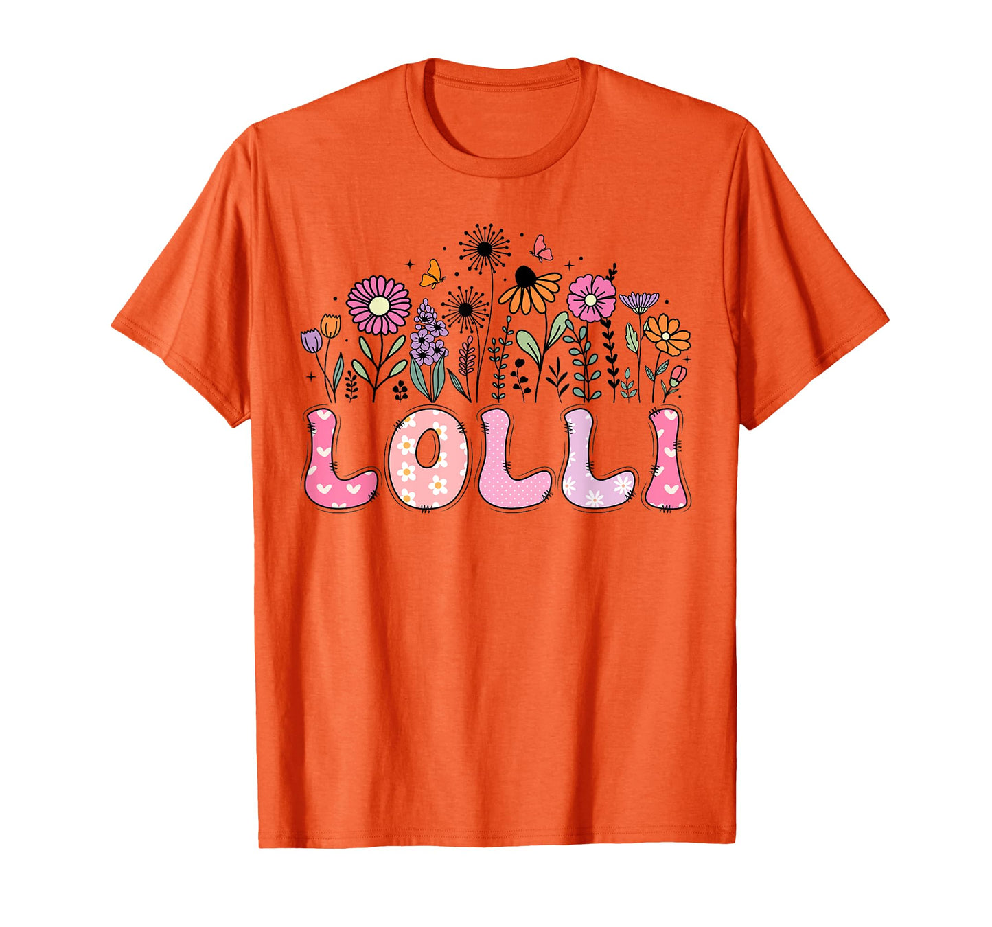 Wildflower Lolli Of The Birthday Girl Floral Retro Hippie T-Shirt