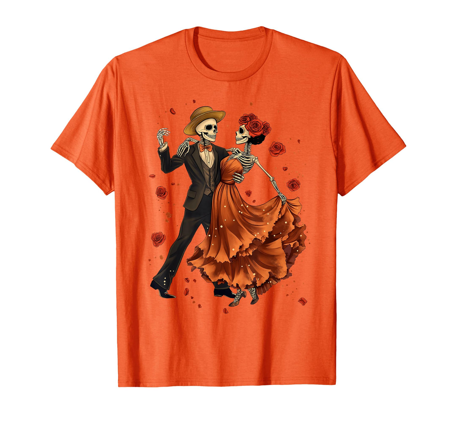 Day Of The Dead Dancing Skeletons Dia De Los Muertos Mexican T-Shirt