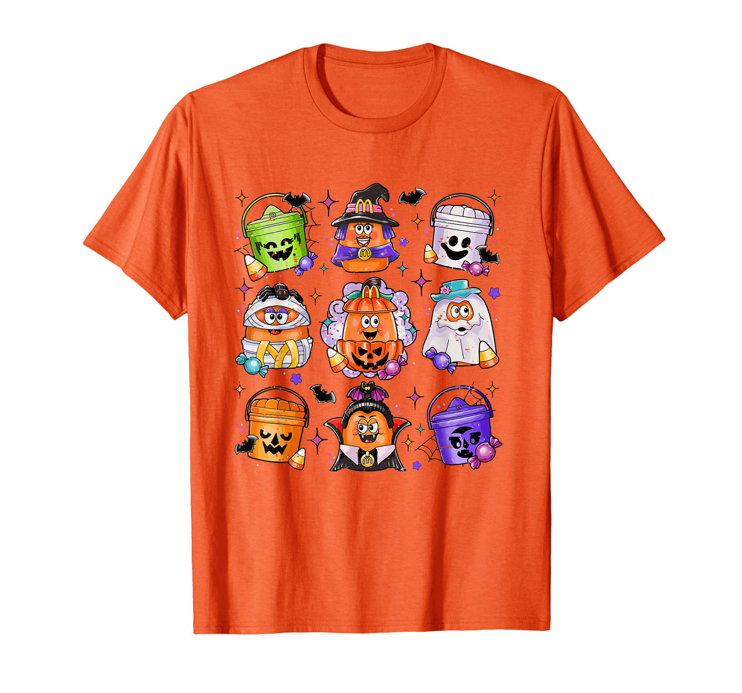 Vintage Funny Halloween Pumpkin Spooky Nuggets Chicken Cute T-Shirt