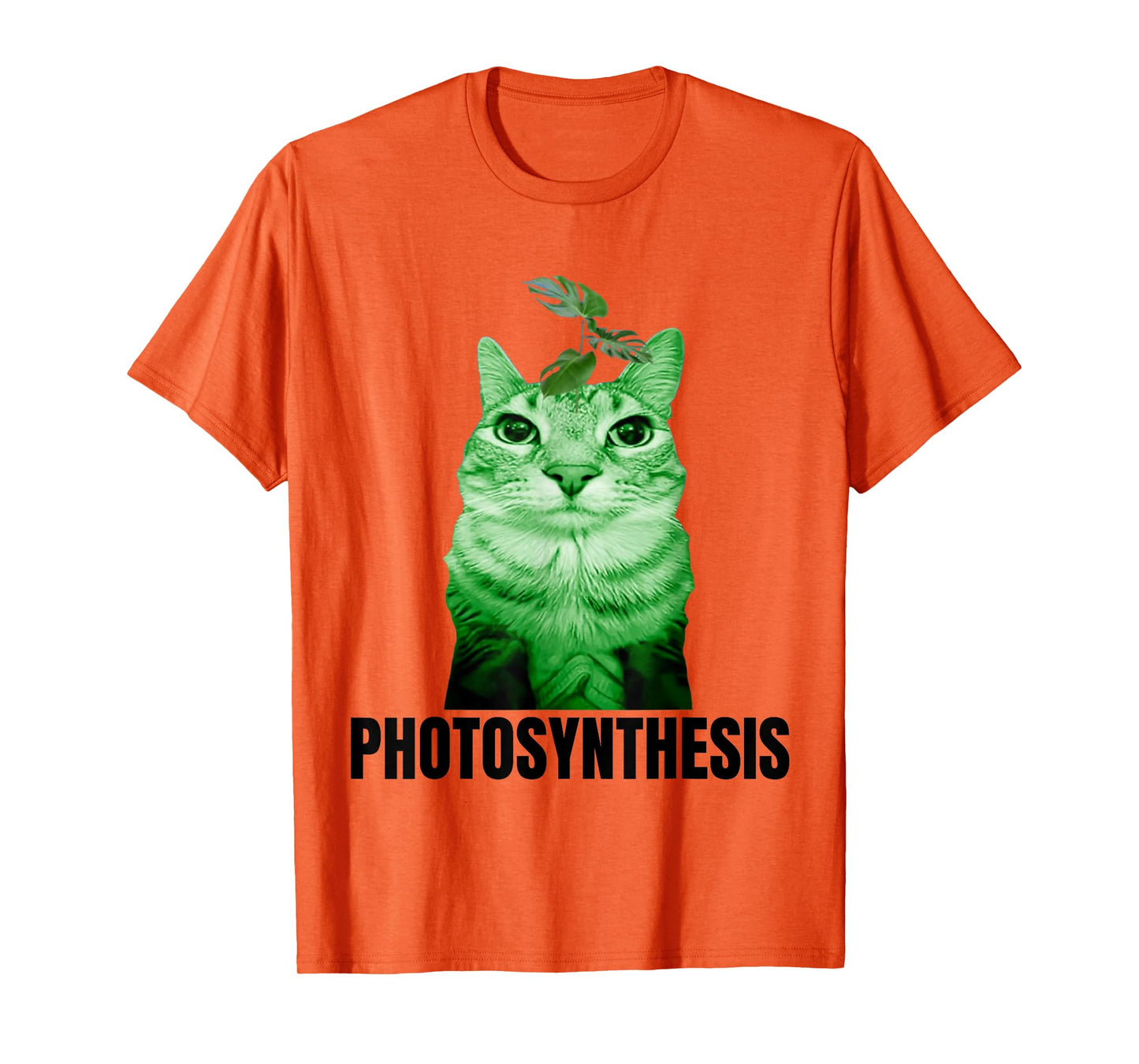 funny photosythesis plant cat meme gen z brainrot humor T-Shirt for Men Women