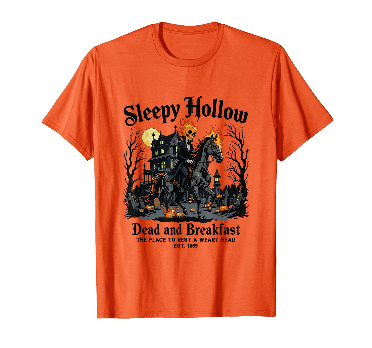 Sleepy Hollow Horseman Halloween Spooky Season Vintage T-Shirt
